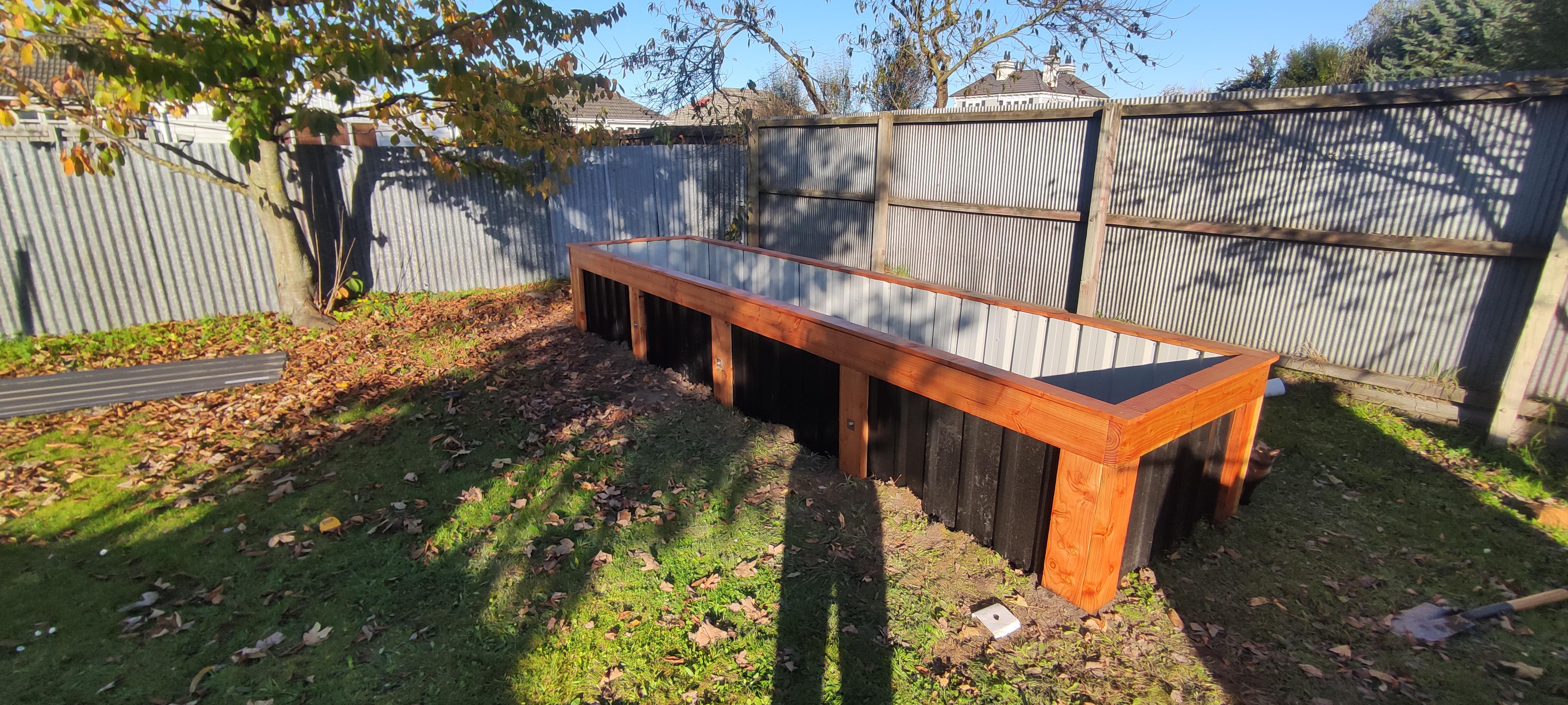 My first raised bed. r/gardening