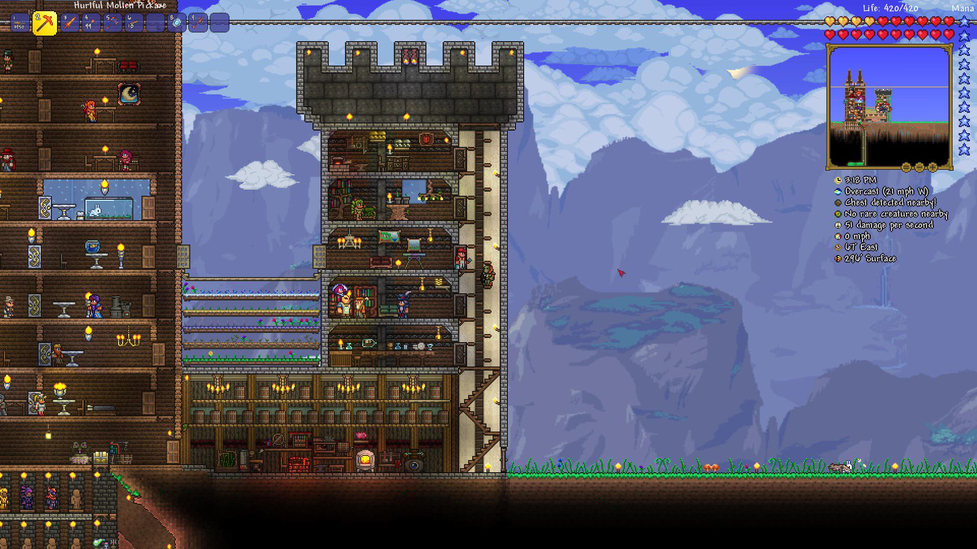 I built theme rooms for a few of the NPC’s! r/Terraria
