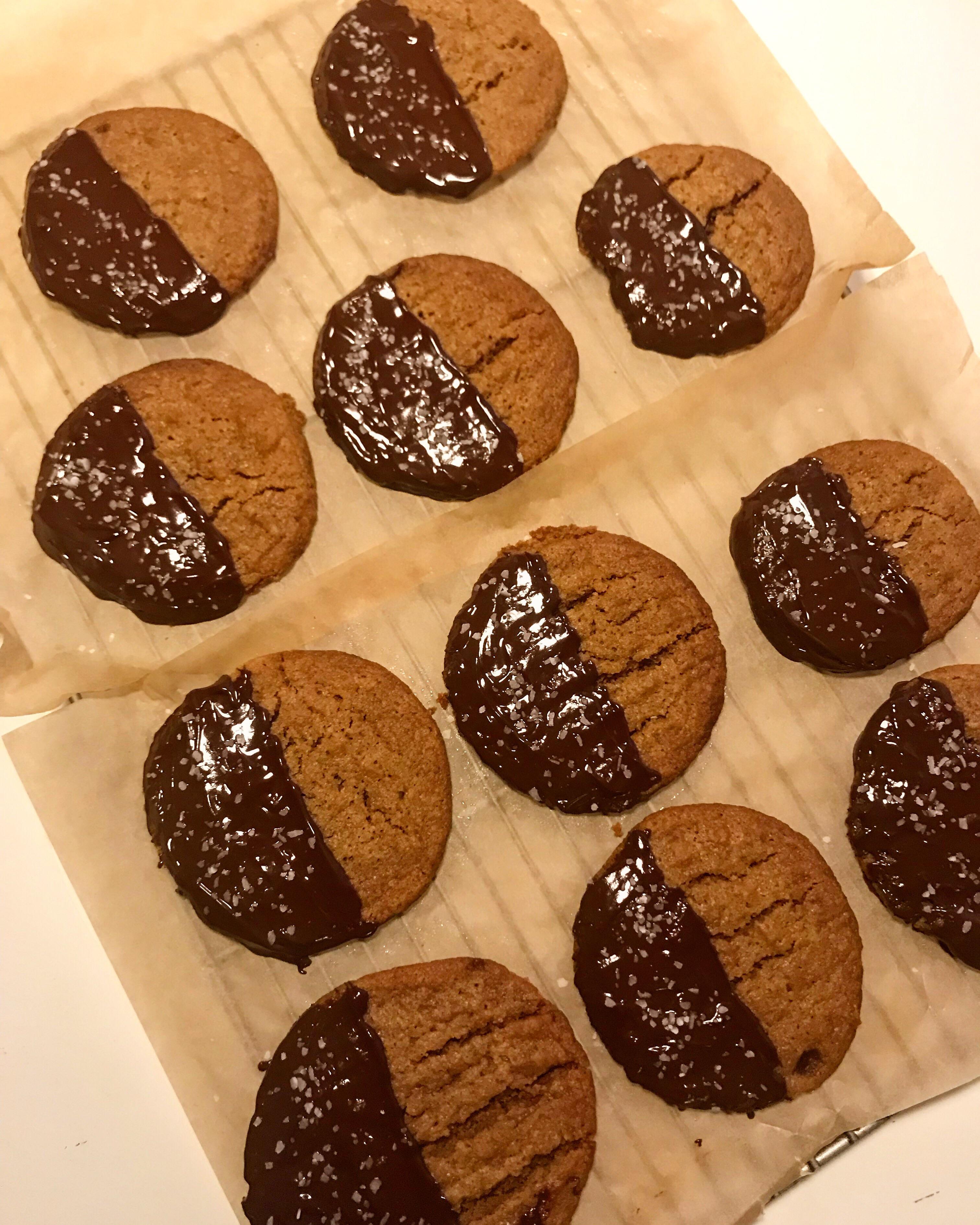 Chris Morocco’s MisoAlmond Butter Cookies from today’s pantry cookie