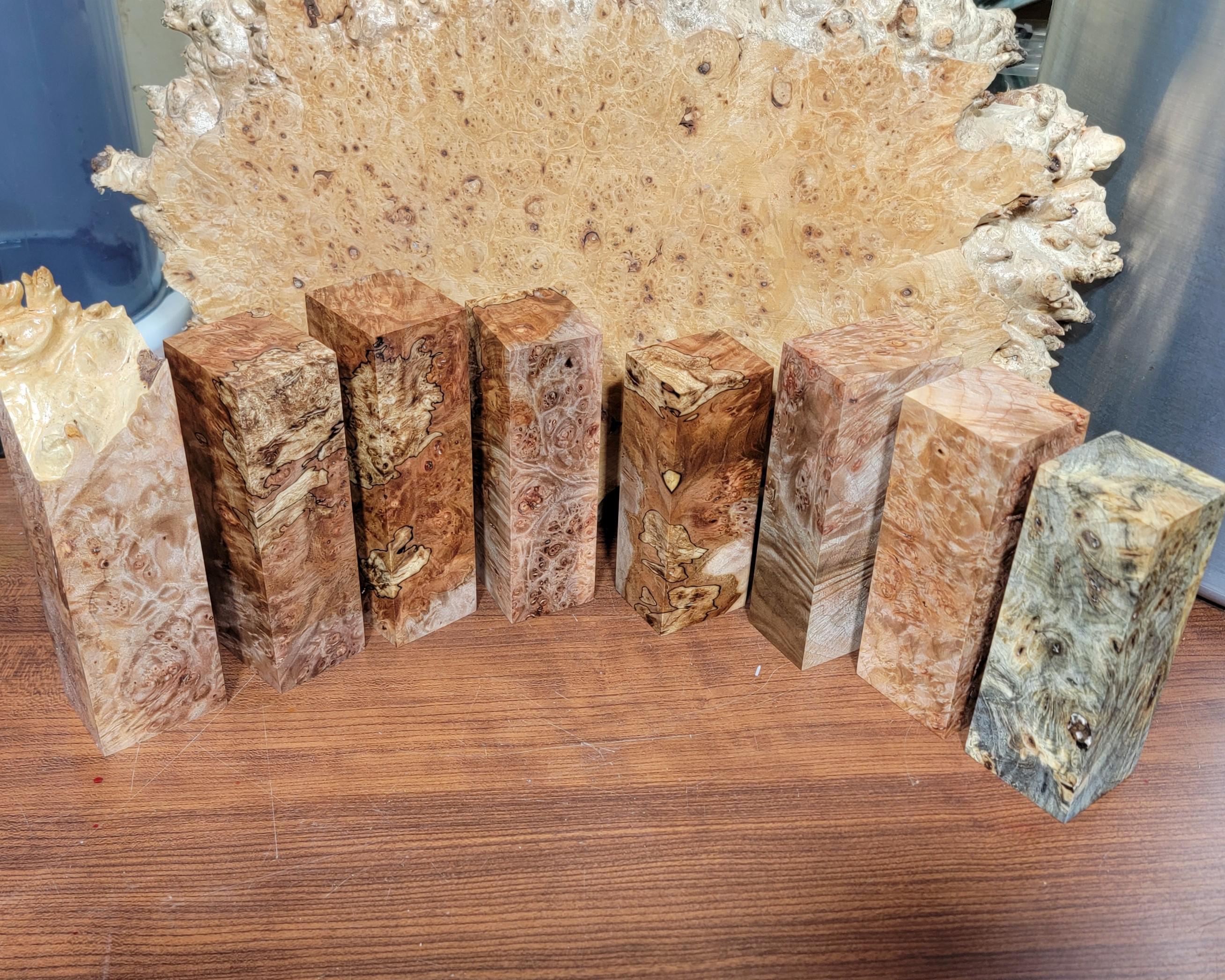 Stabilized Burl Wood Blanks