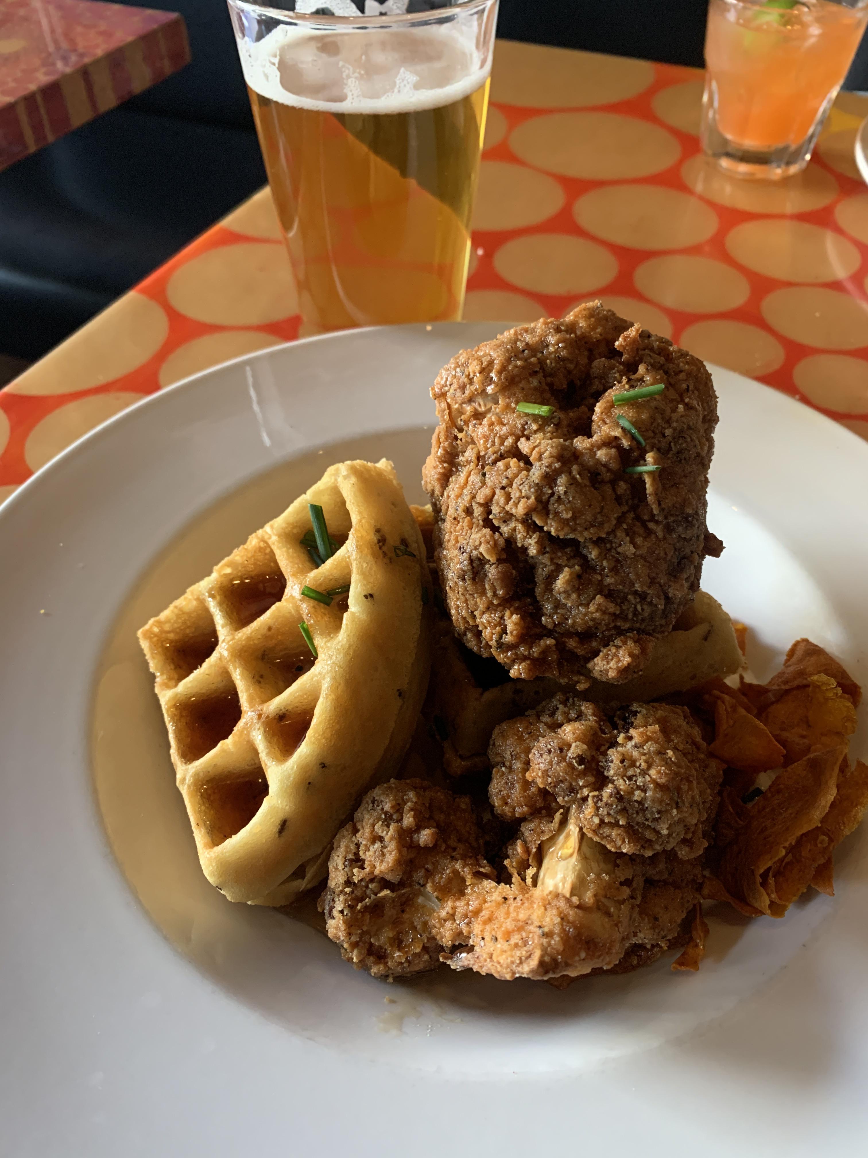 City o city (Denver) Chicken and waffles r/VeganFoodPorn