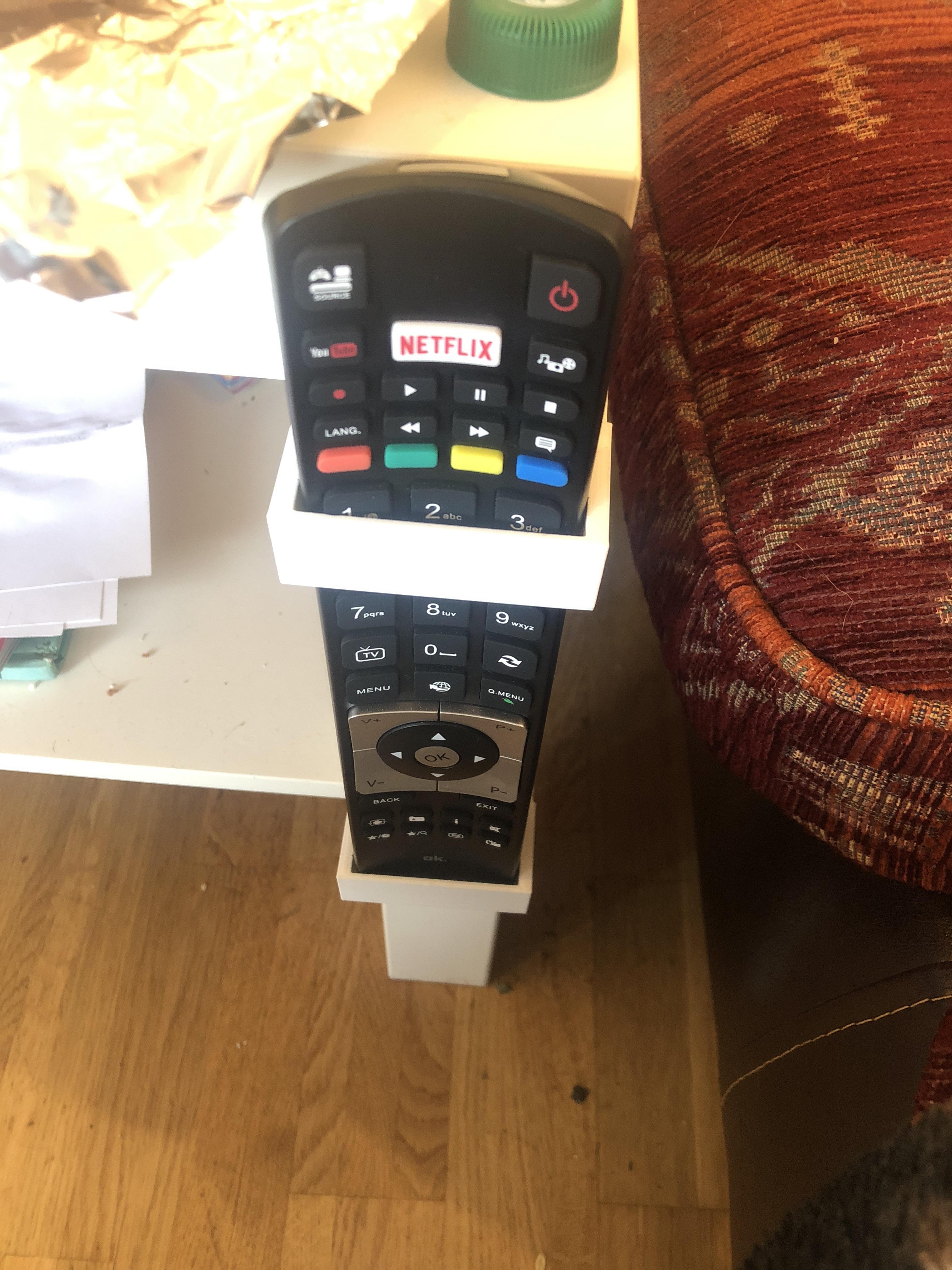 TV Remote holder for IKEA Lack Table r/functionalprint