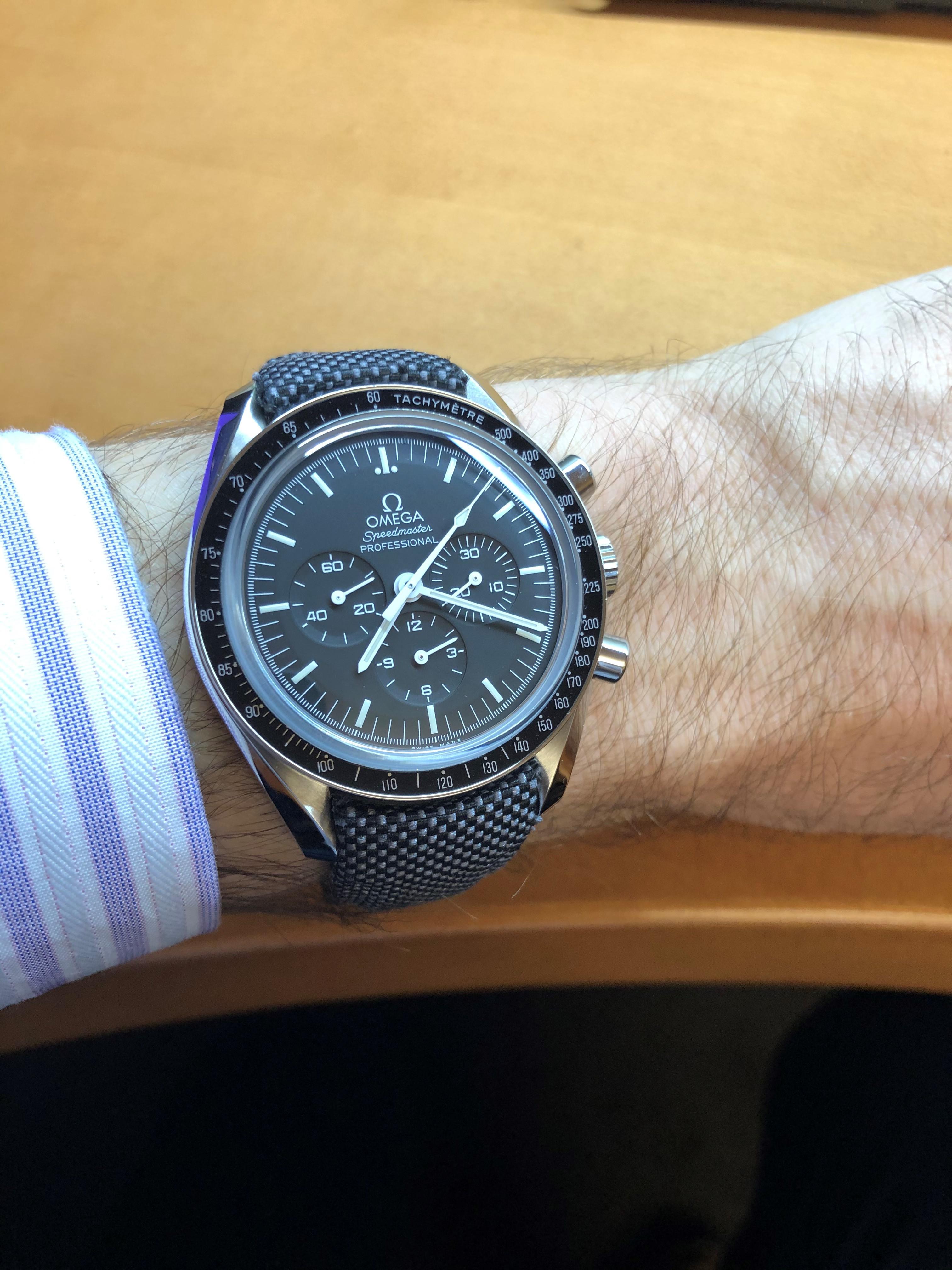 [omega] my first speedy Tuesday (and yes; that's an Everest strap from