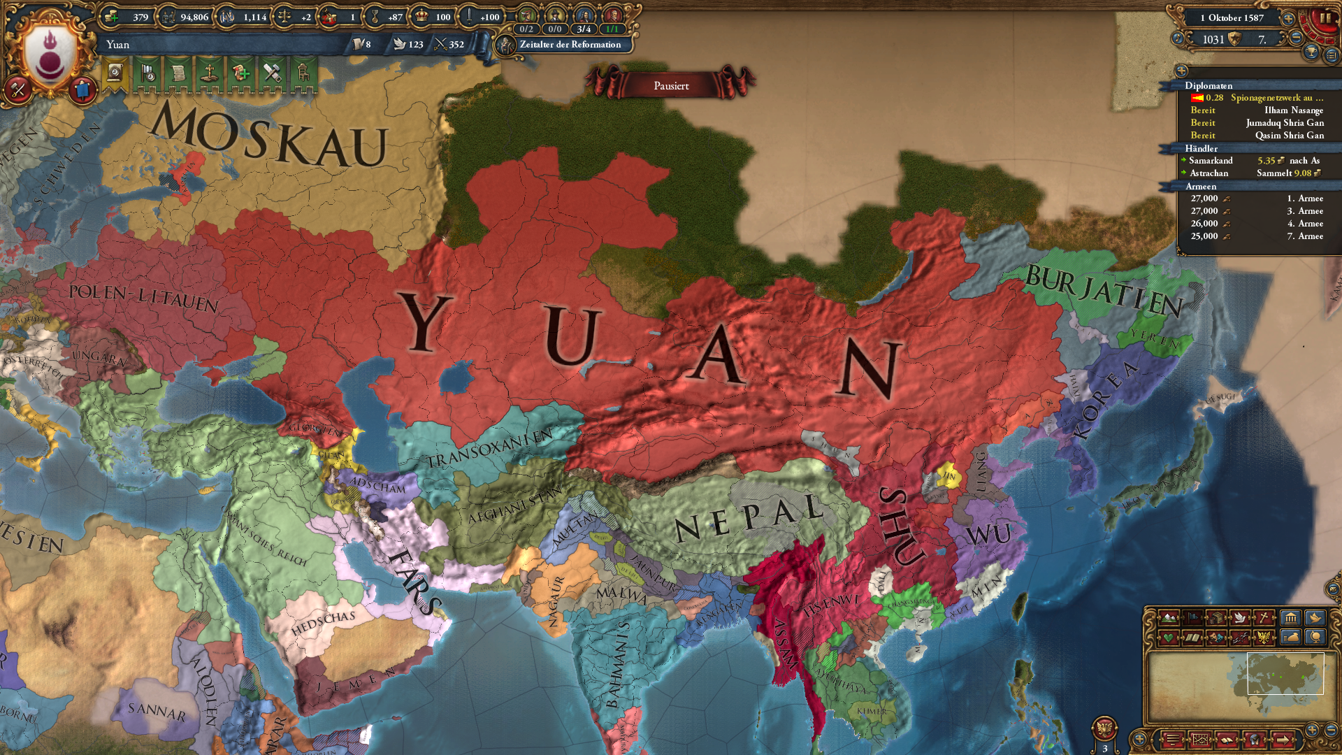 My current Golden Horde > Yuan run r/eu4
