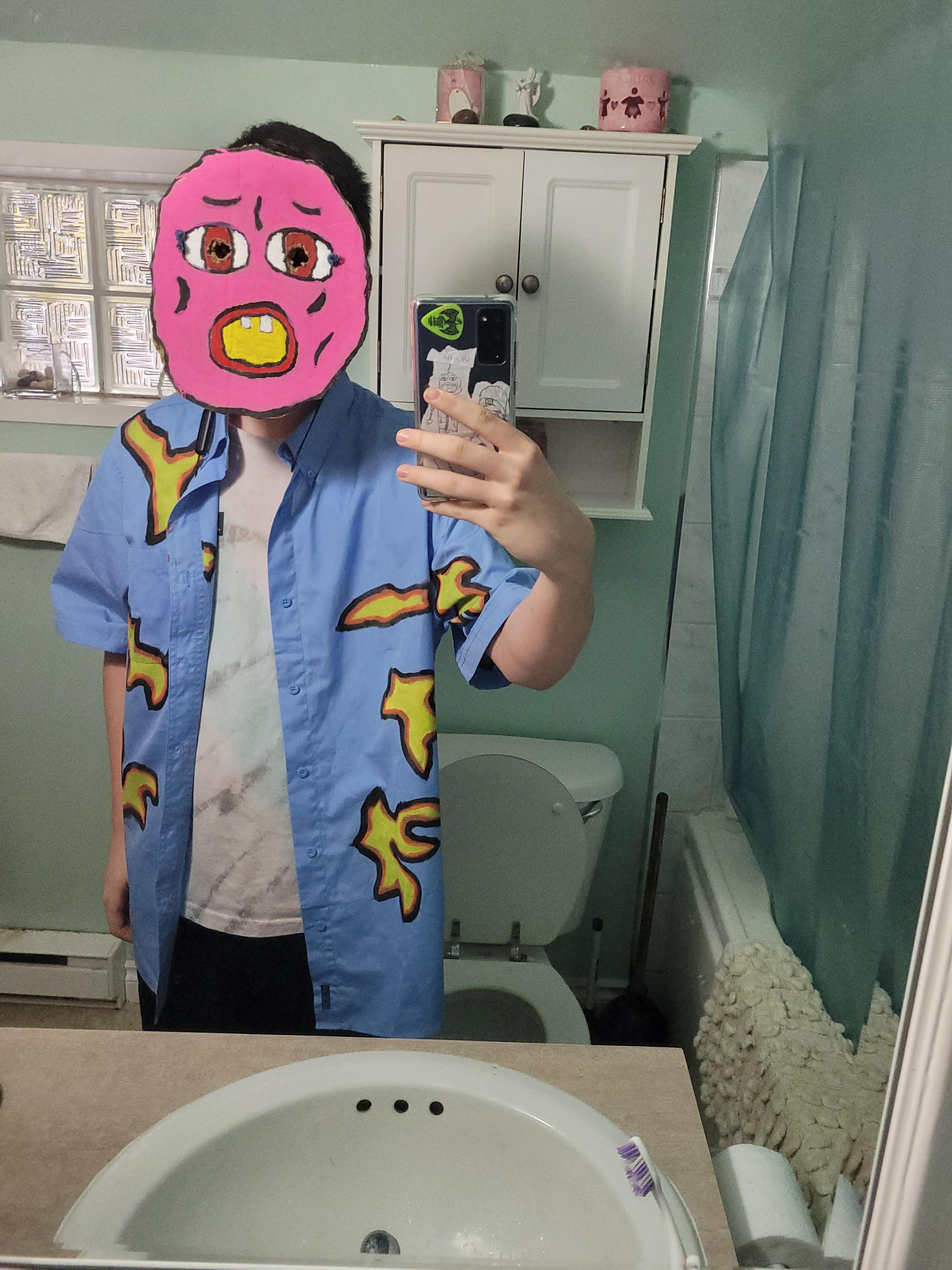 I made my own cherry bomb Halloween costume r/tylerthecreator