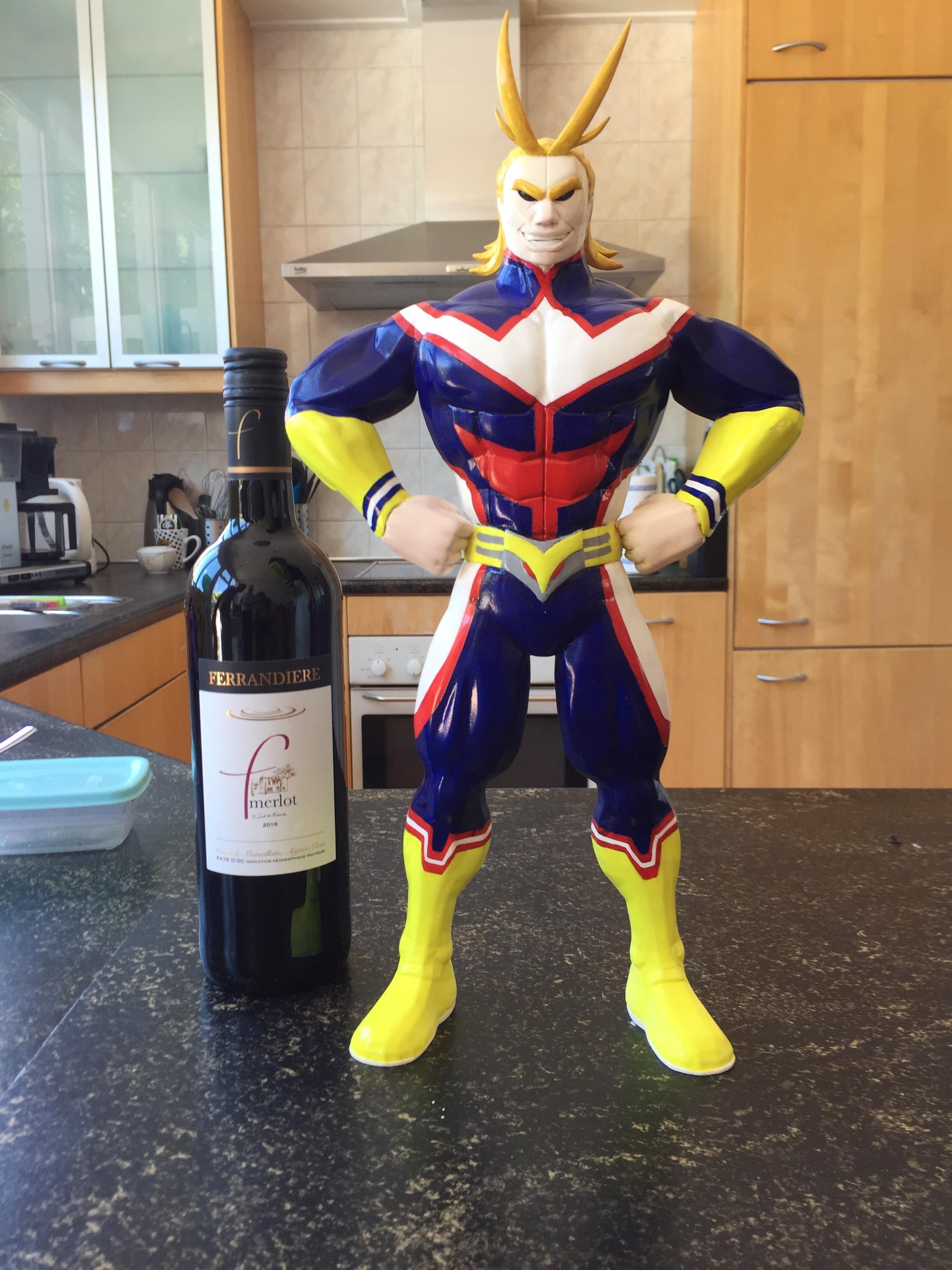 First try at figurine printing & painting. r/3Dprinting