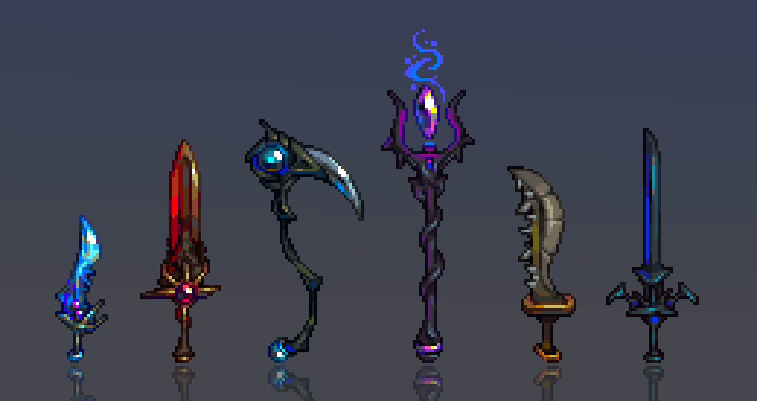 Made some weapon designs, but with a twist... r/Terraria