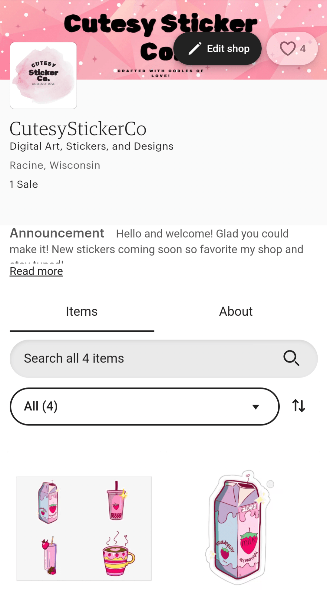 New Sticker Shop on Etsy! Link in Post! r/StickerSellers