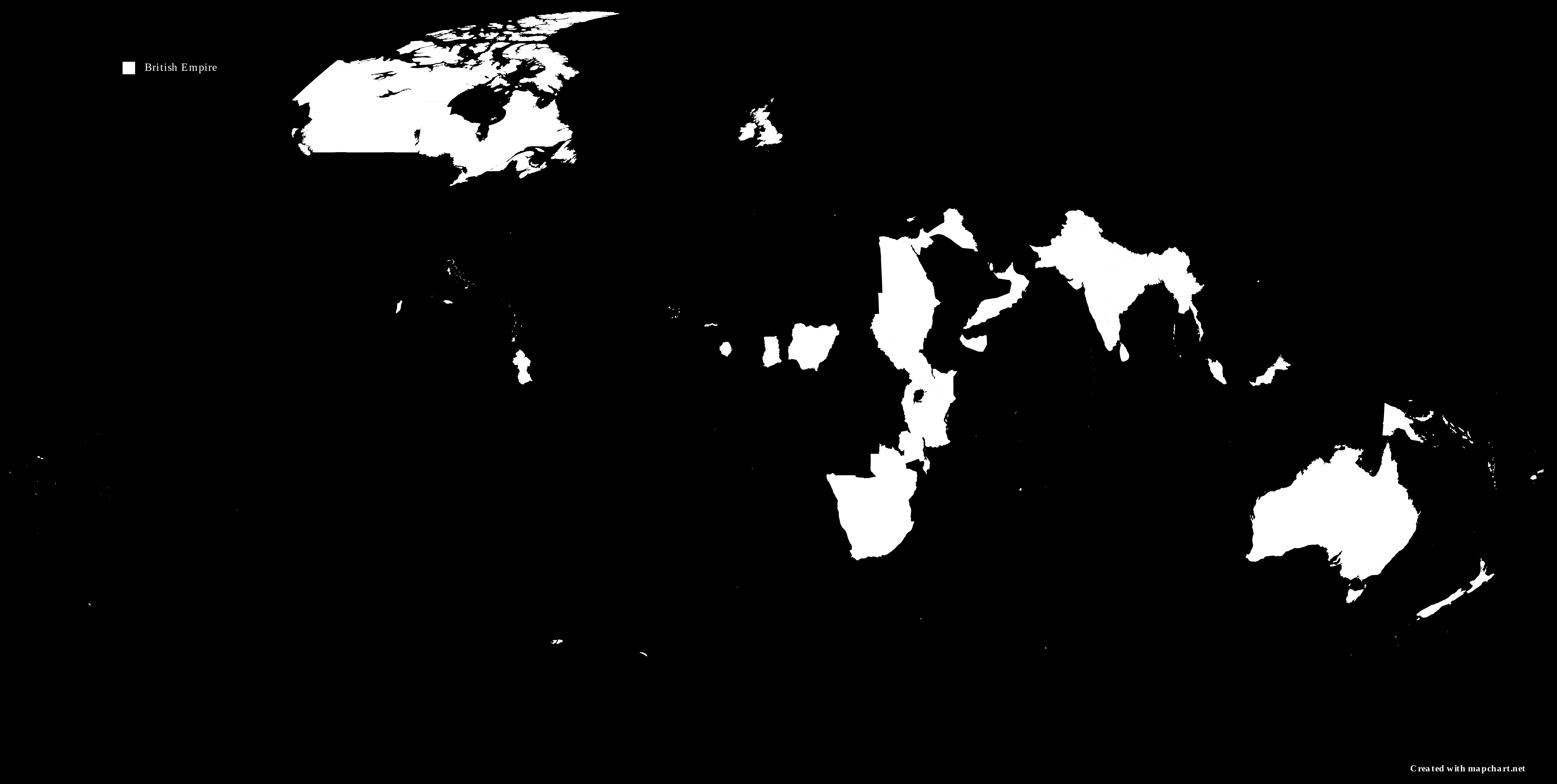 British Empire At Its Peak Map