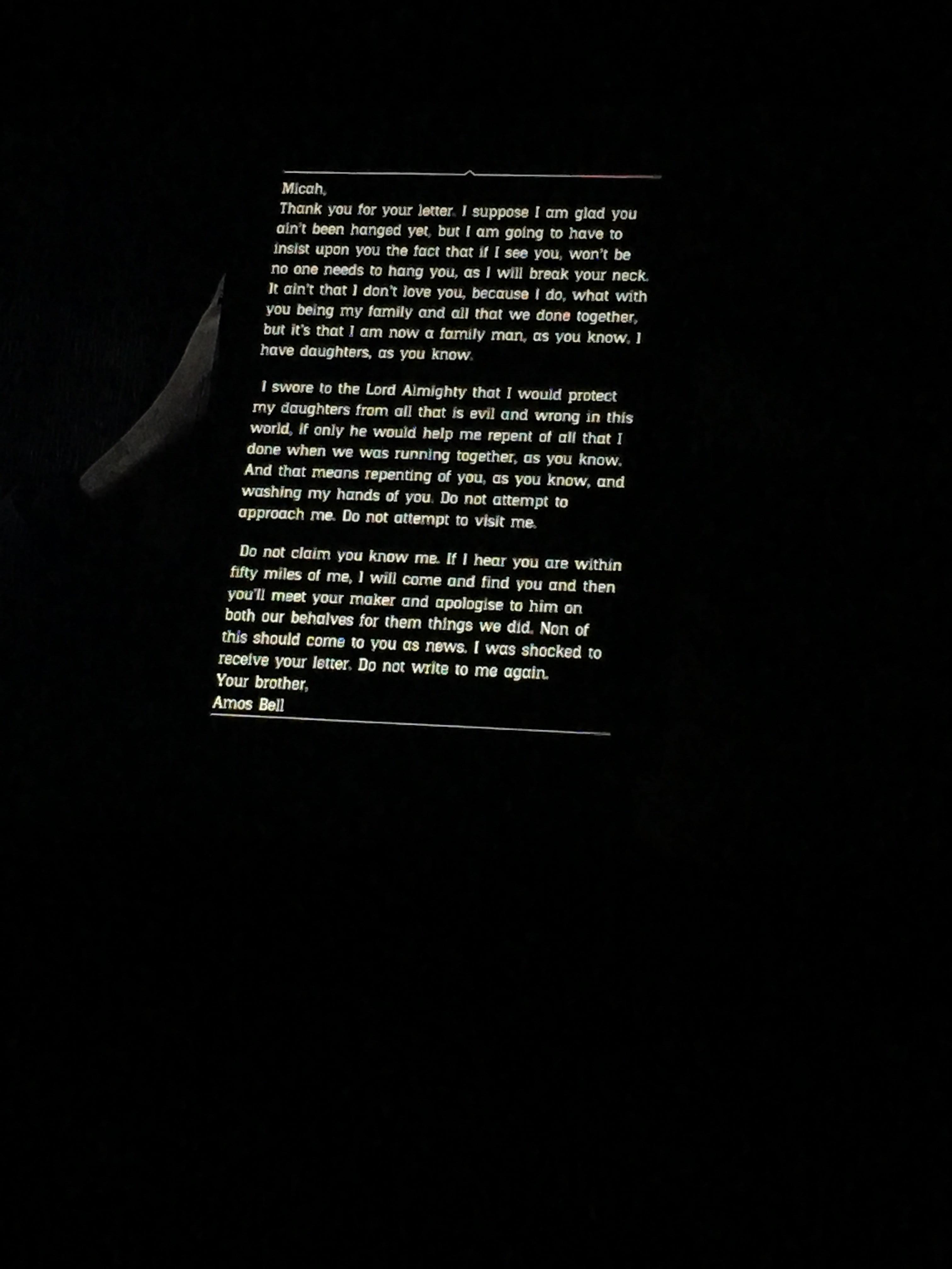 Letter from Micah from Amos .. San Francisco, California, 1899