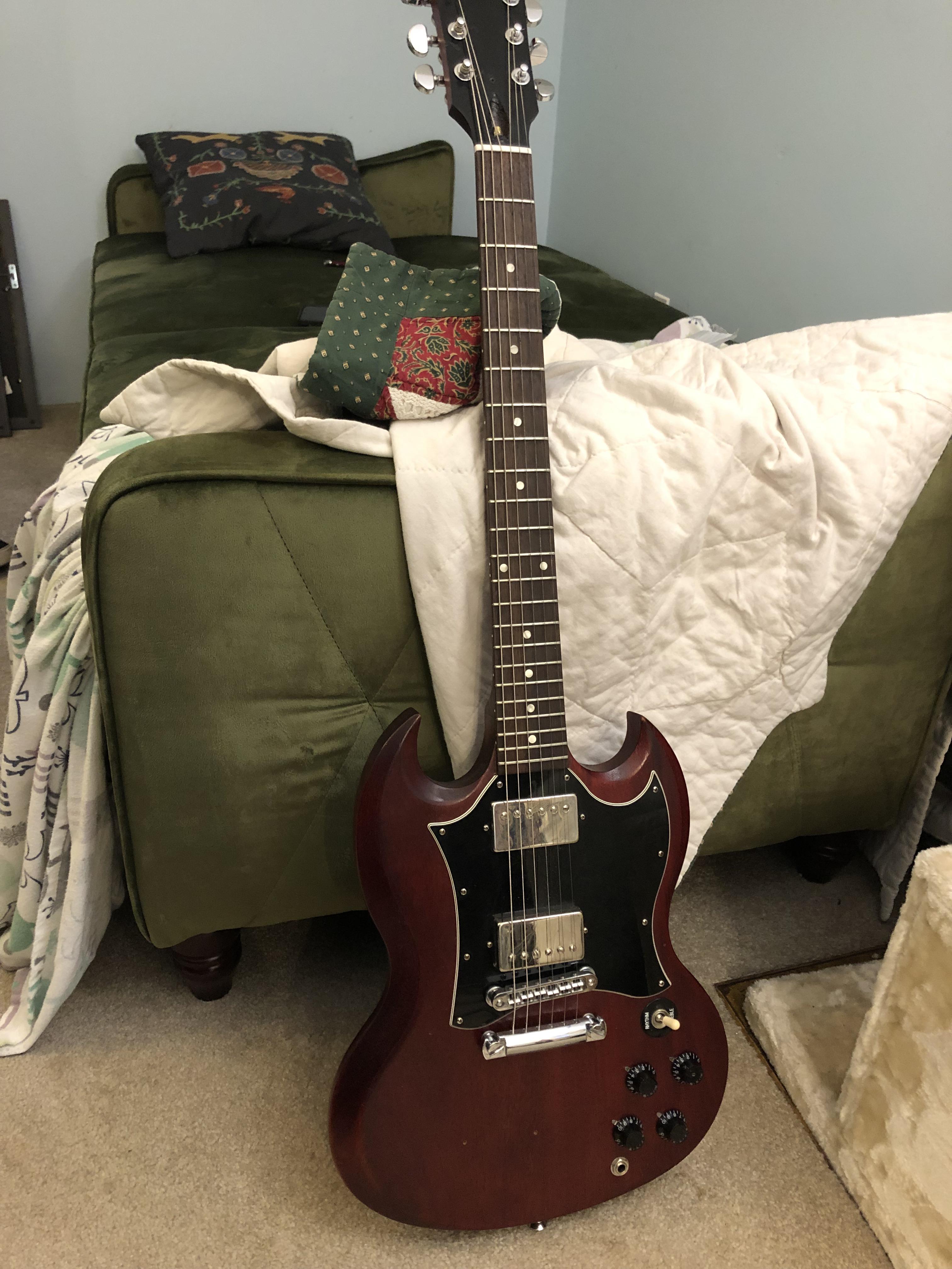 Gibson sg. Electric city pickups, recently fret dressed my myself r