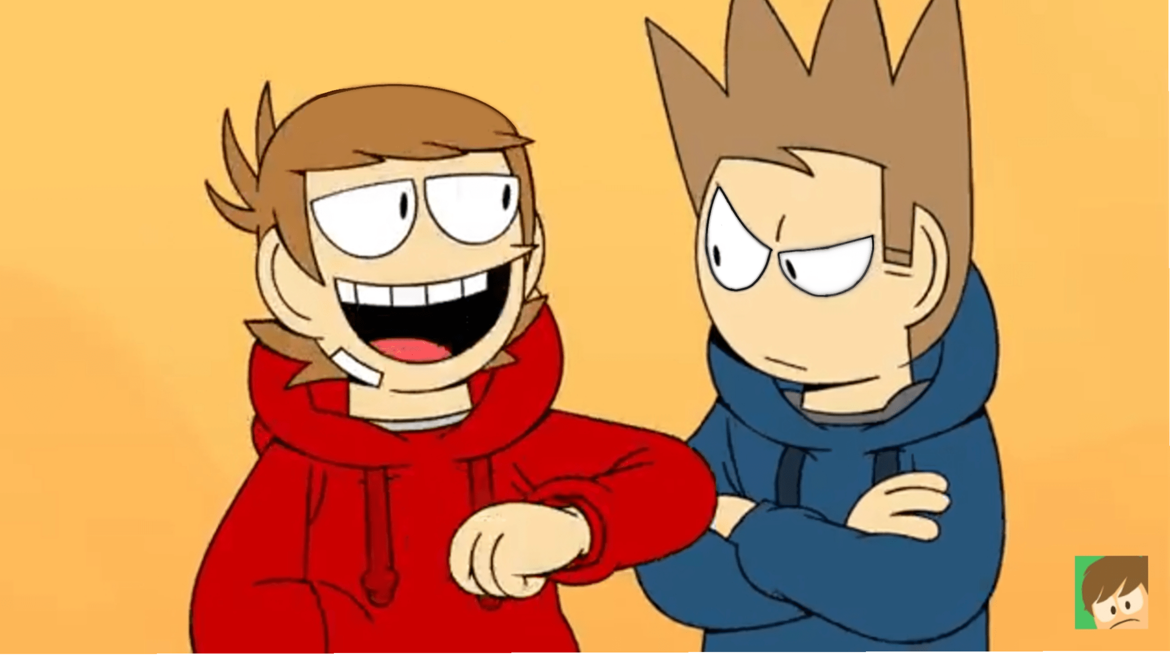 Tom with eyes and Hornless Tord P r/Eddsworld