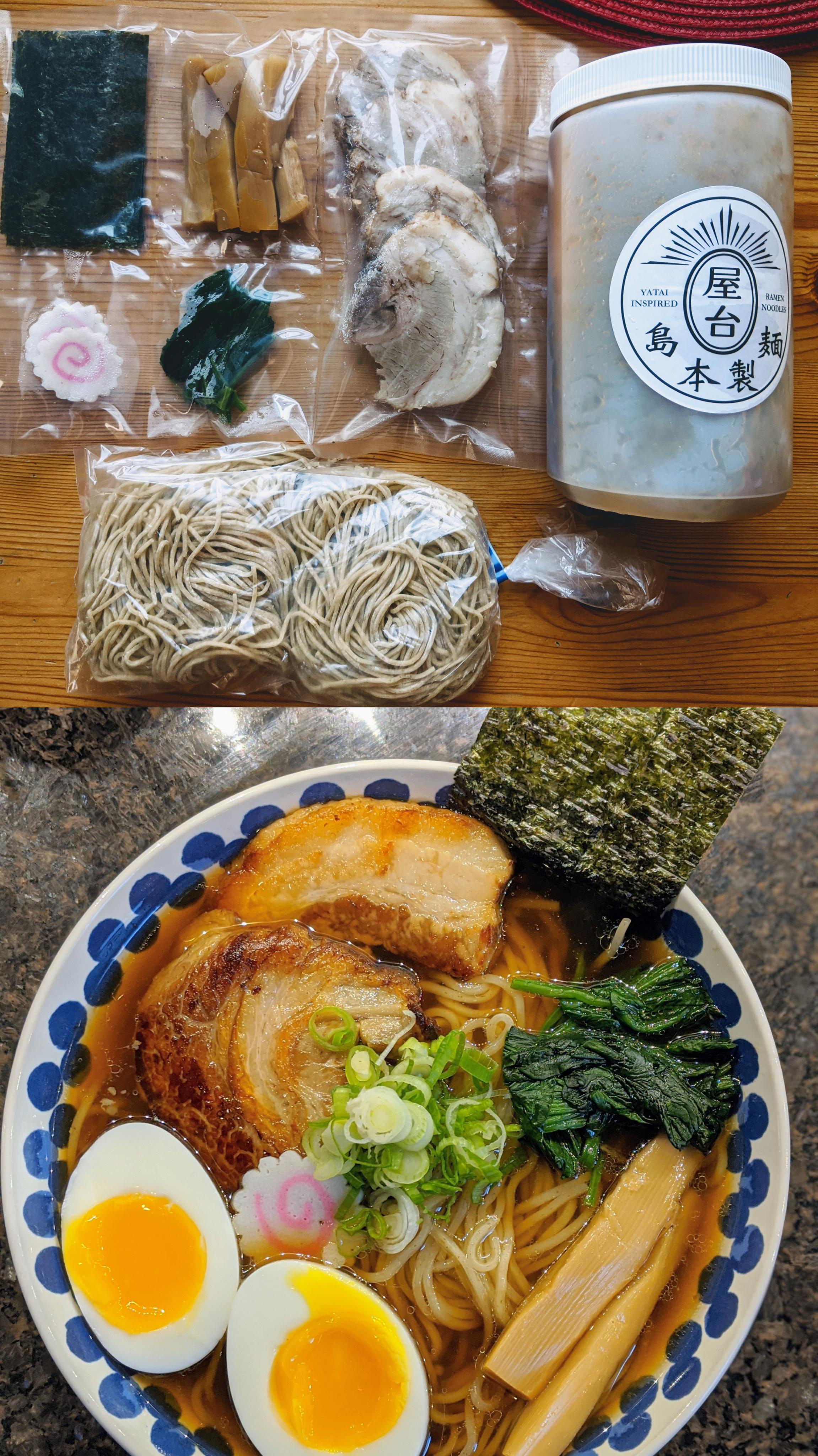 Sunset Shoyu Meal Kit from Keizo Shimamoto (Ramen Shack/Ramen Burger