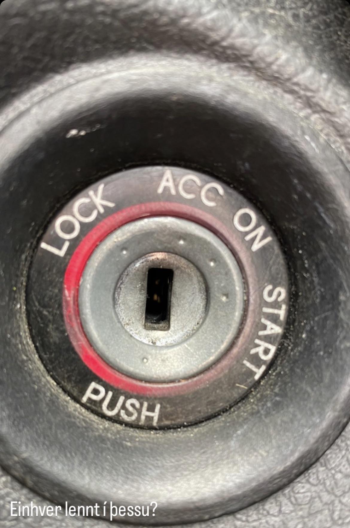 Ignition stuck in ACC. Can’t insert the key. What is the solution? My