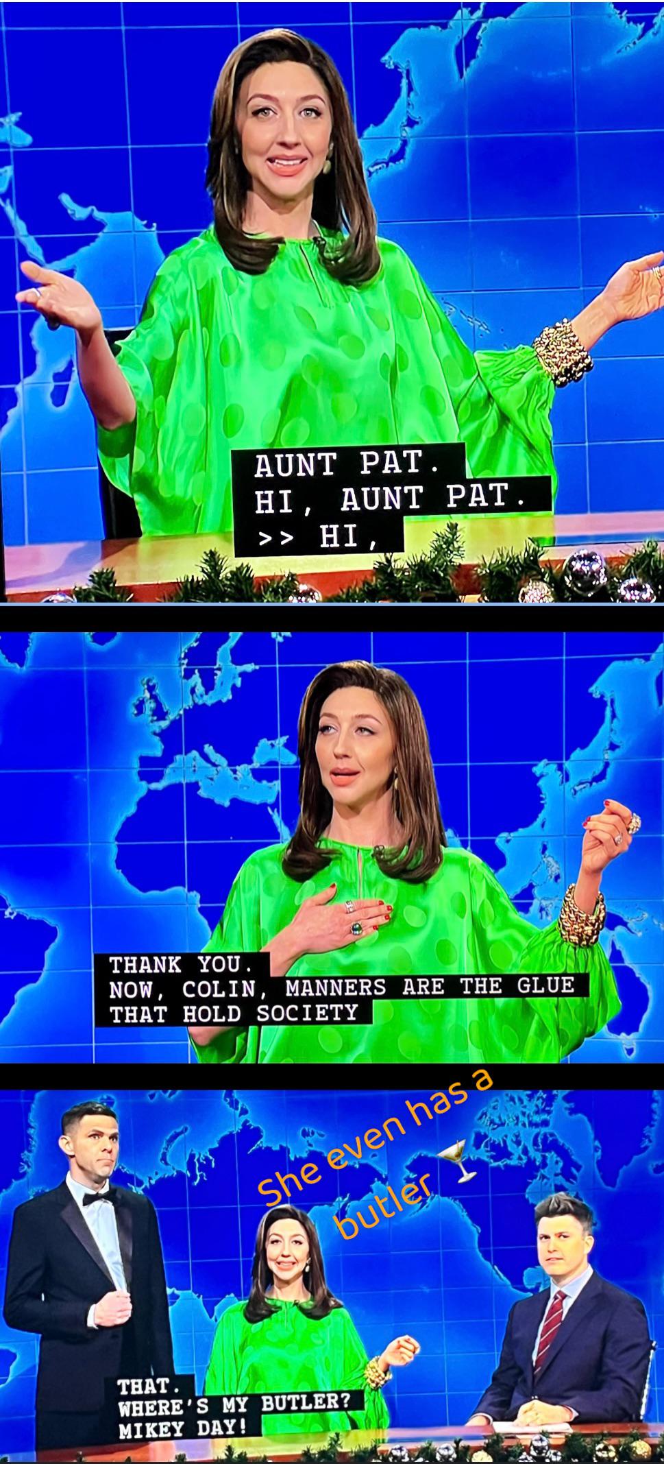 Pat inspired an SNL character on Weekend Update. Butler included. r/Southerncharm