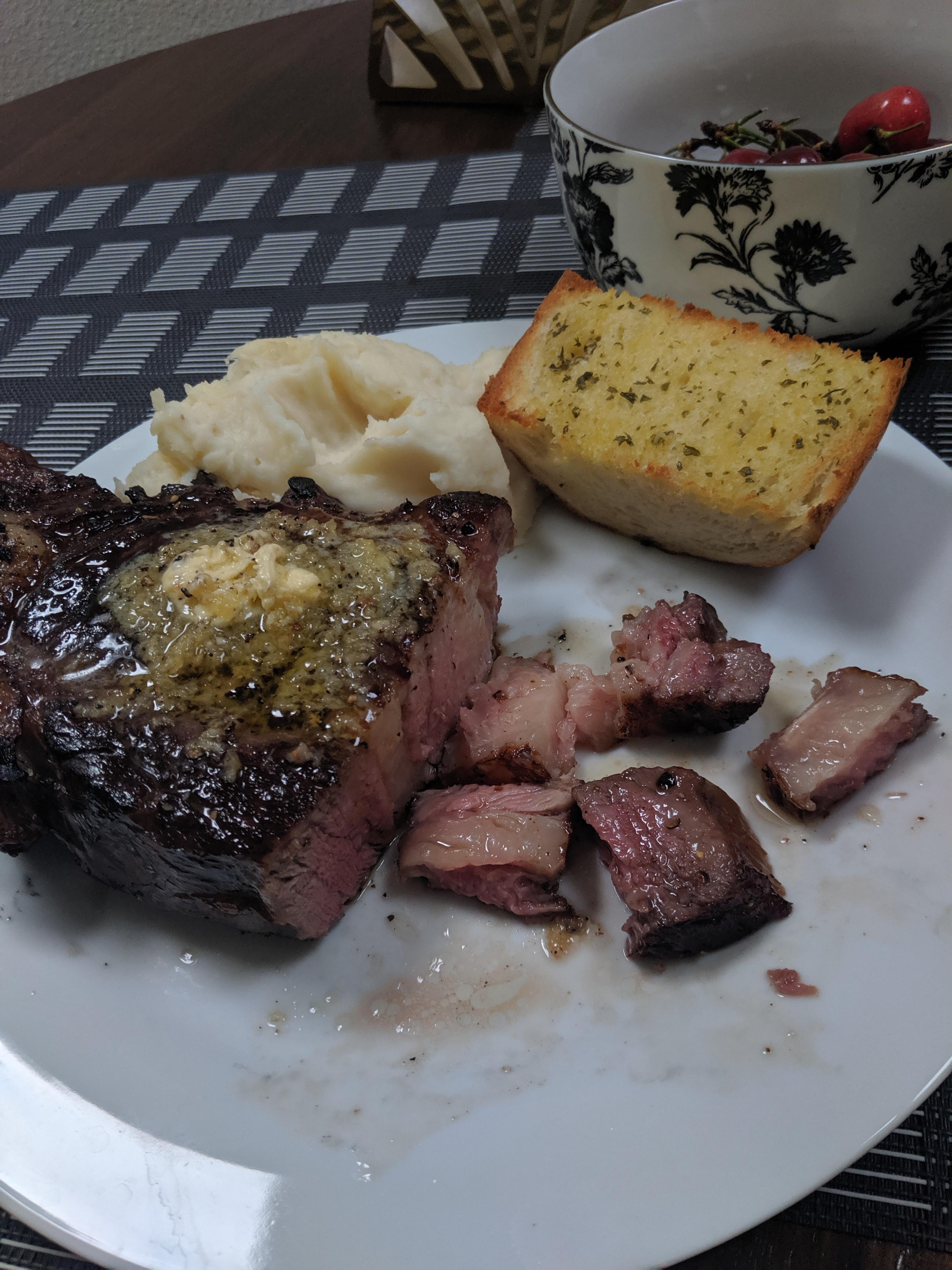 Suggestions for Reheating the Best Steak I've Ever Made (also my first