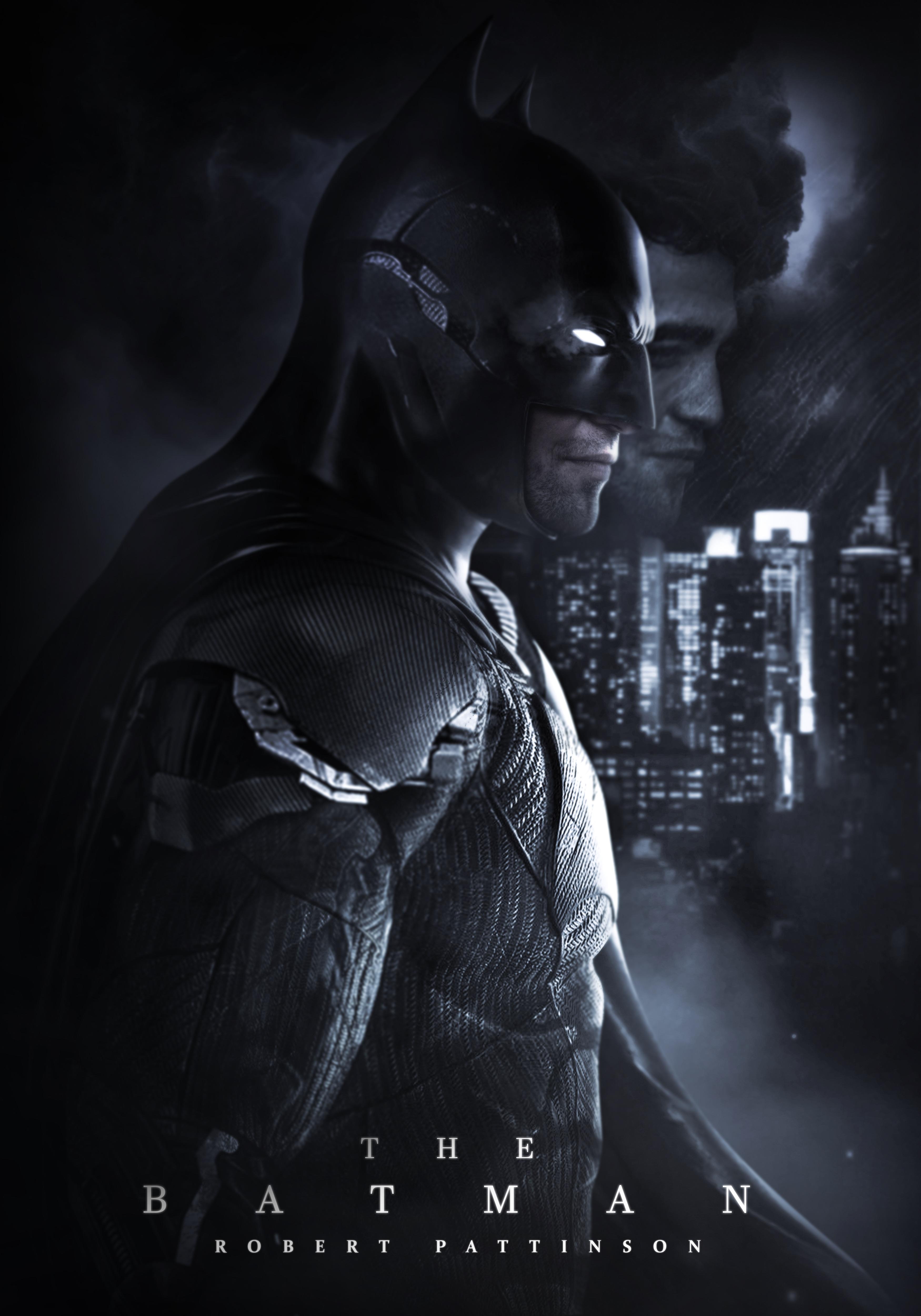 FANMADE Battinson poster that I made with a mixture of Bat suits we
