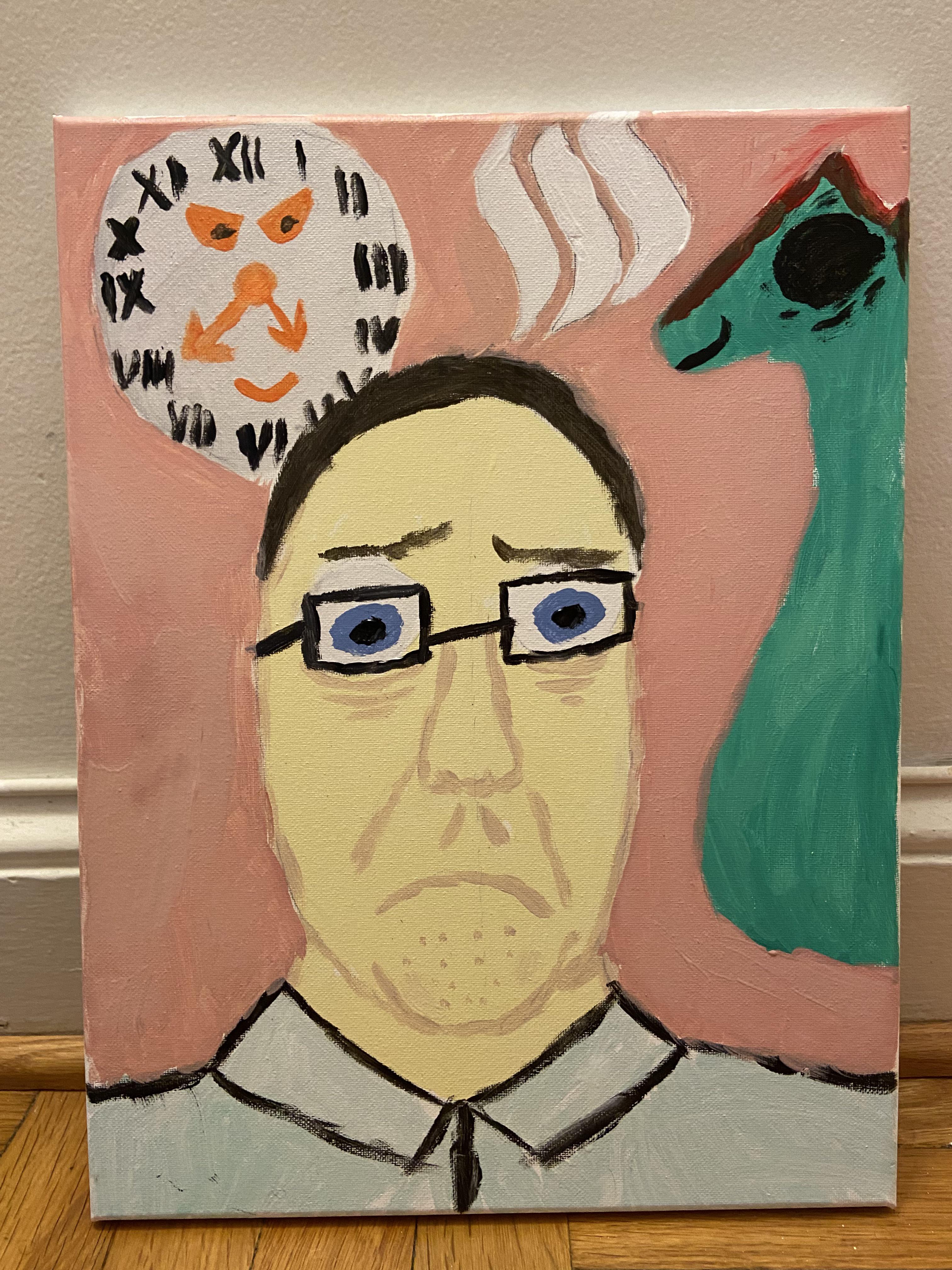 I painted Bimmy at wine and paint night r/TheCinemassacreTruth