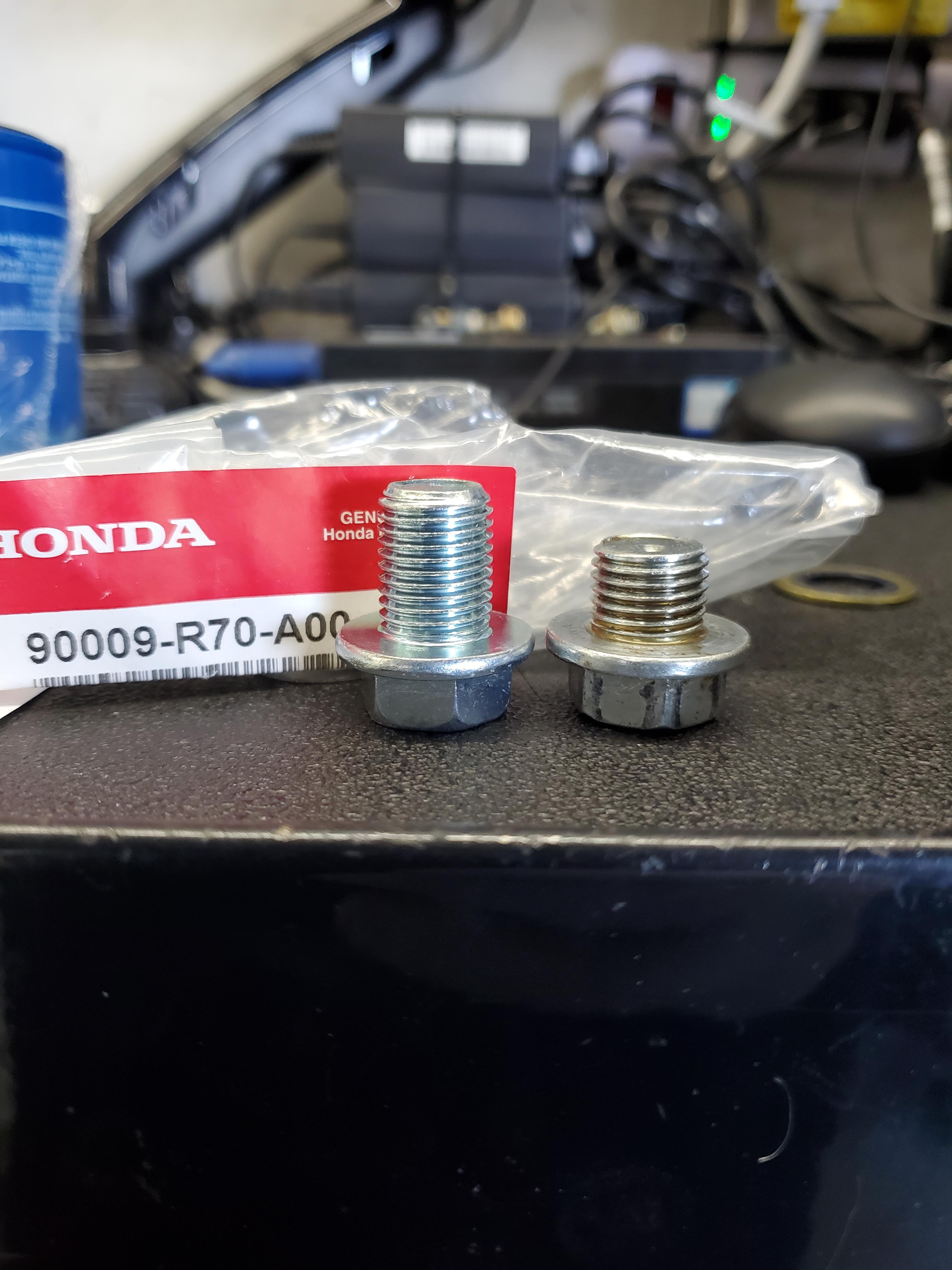 PSA if you need to replace your oil pan drain plug on anything with an