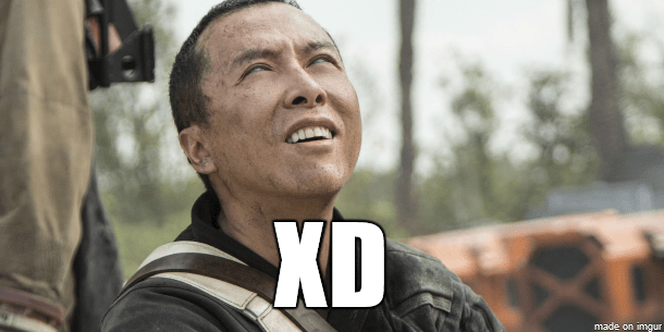 When you are blind but you can see a quality (OC) prequel meme