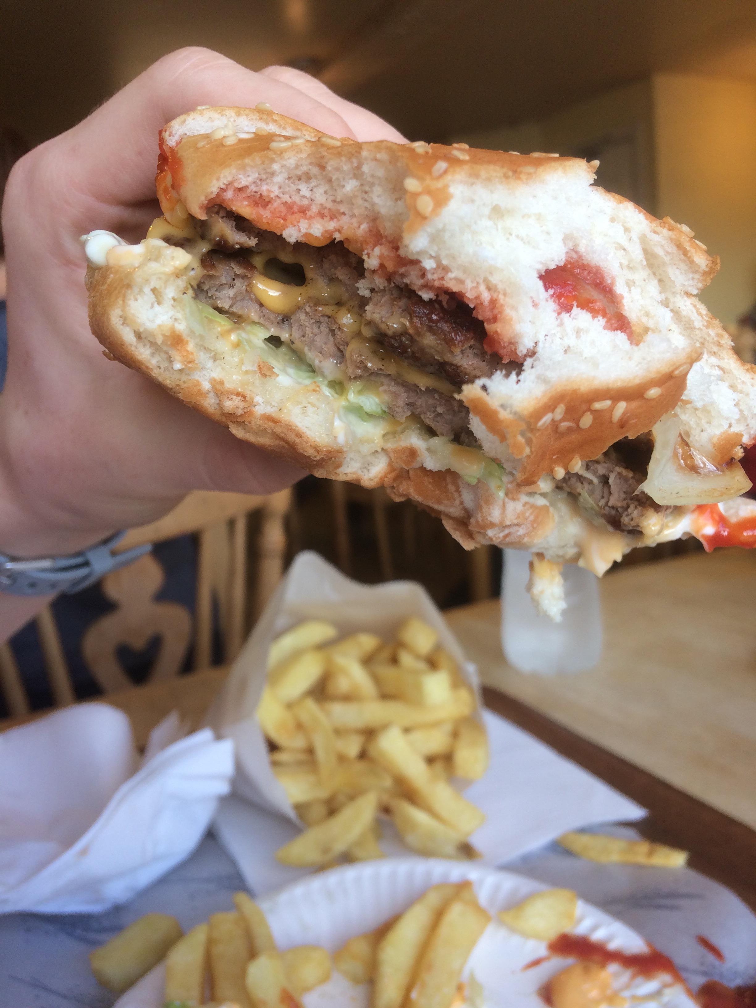 [I Ate] Gourmet Italian Style Beef Burger with Chips r/food