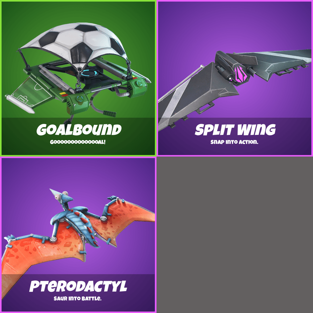 New gliders Names, descriptions and rarities r/FortniteLeaks