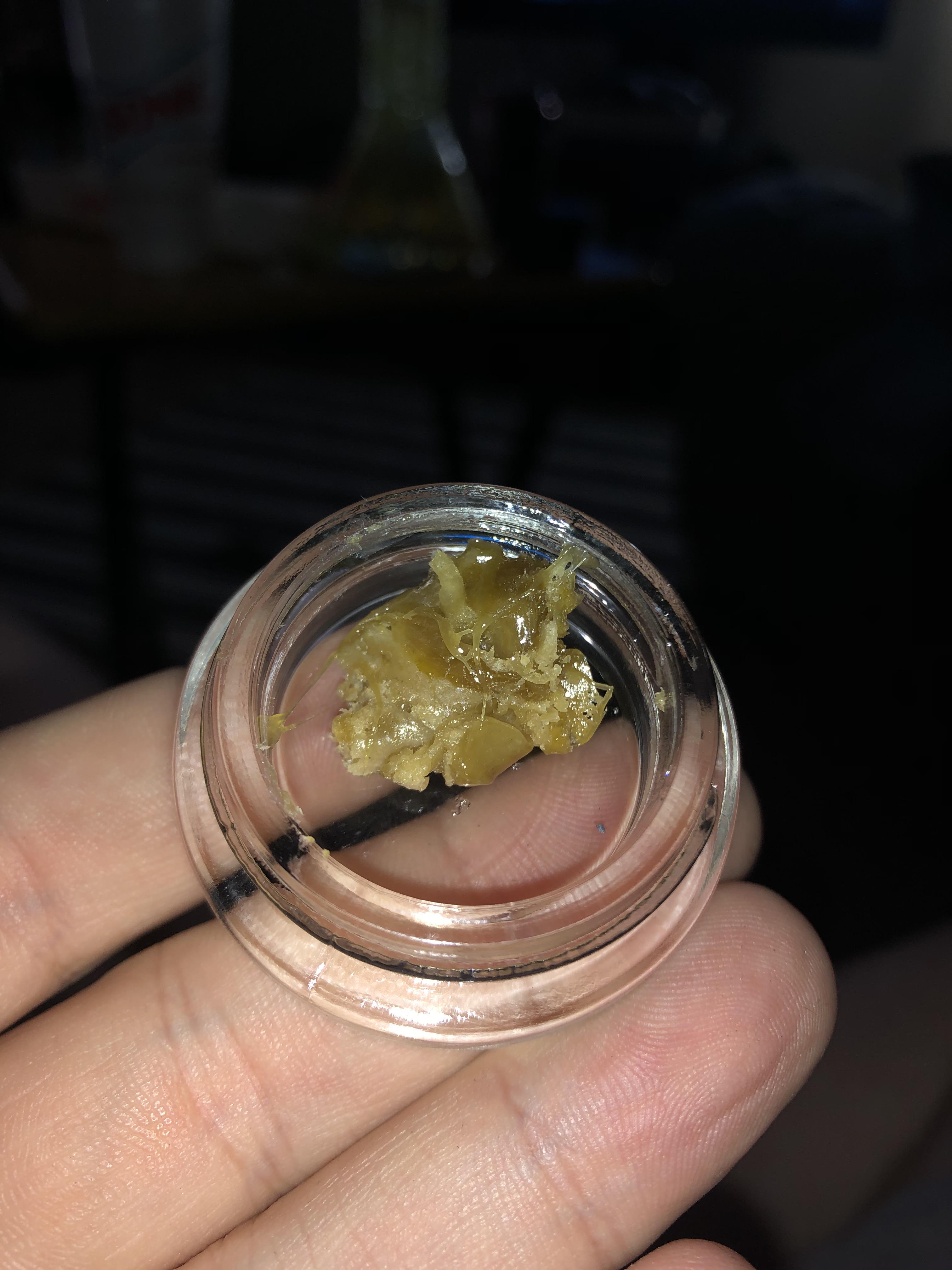 Home made flower rosin (in glass container so people stop bitching