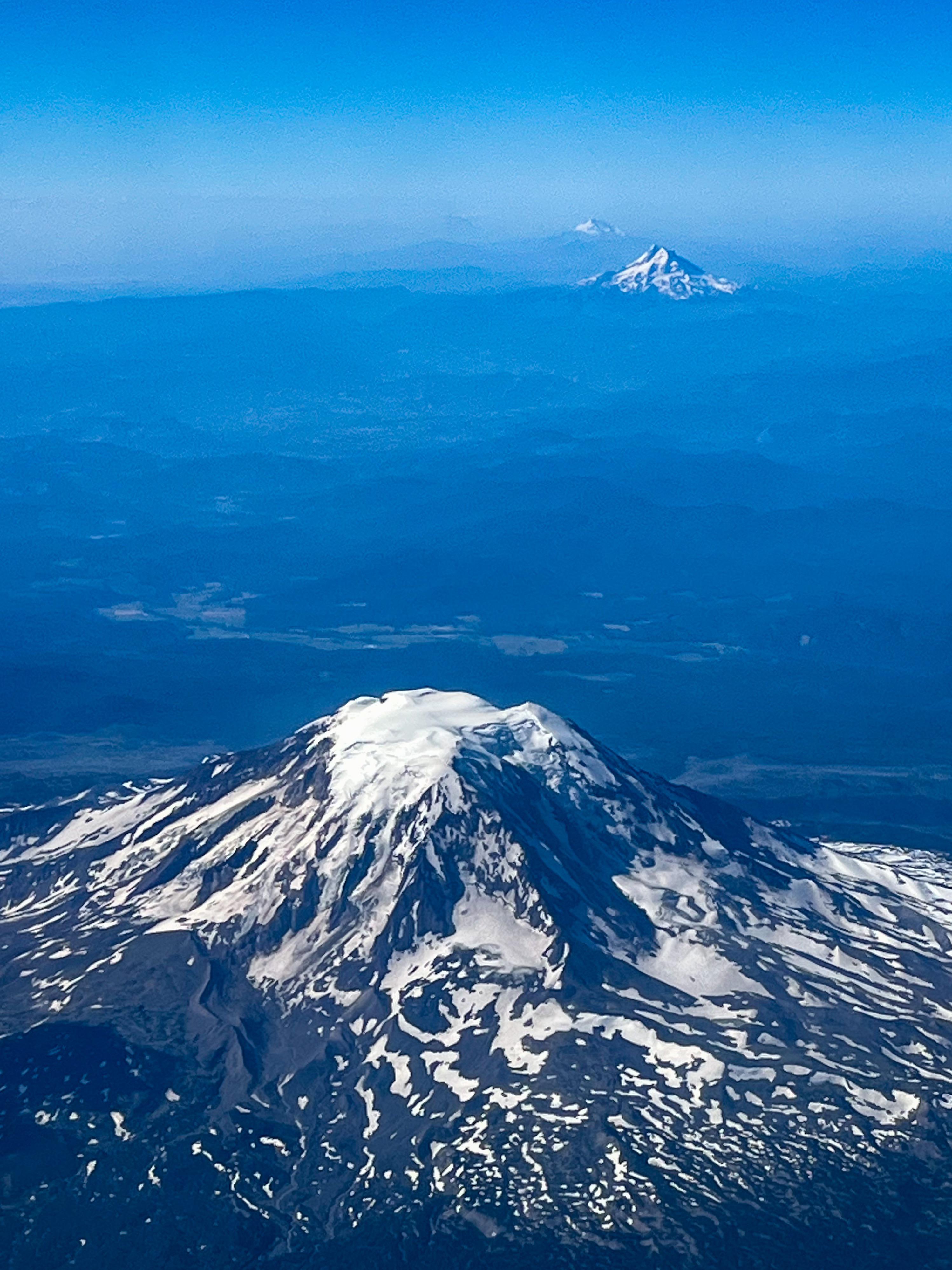 Mount Adams from the Air (with a couple others in Oregon we won’t