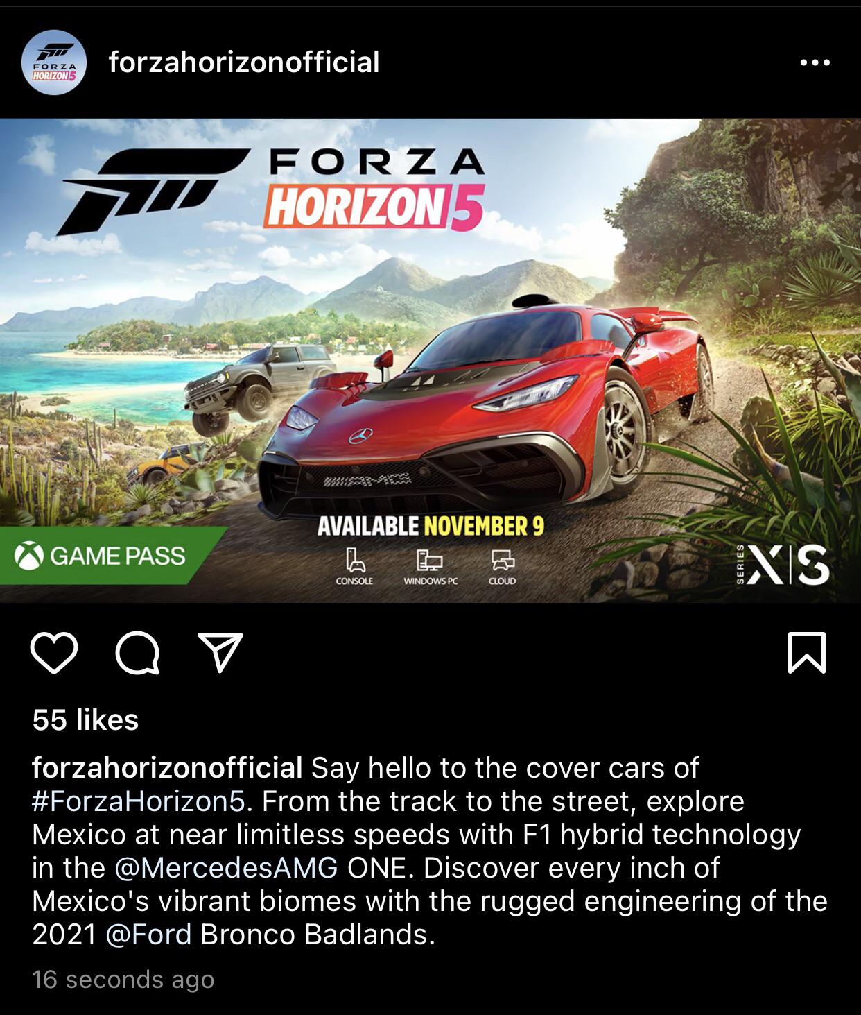Forza Horizon 5’s cover cars have been announced, the Ford Bronco and