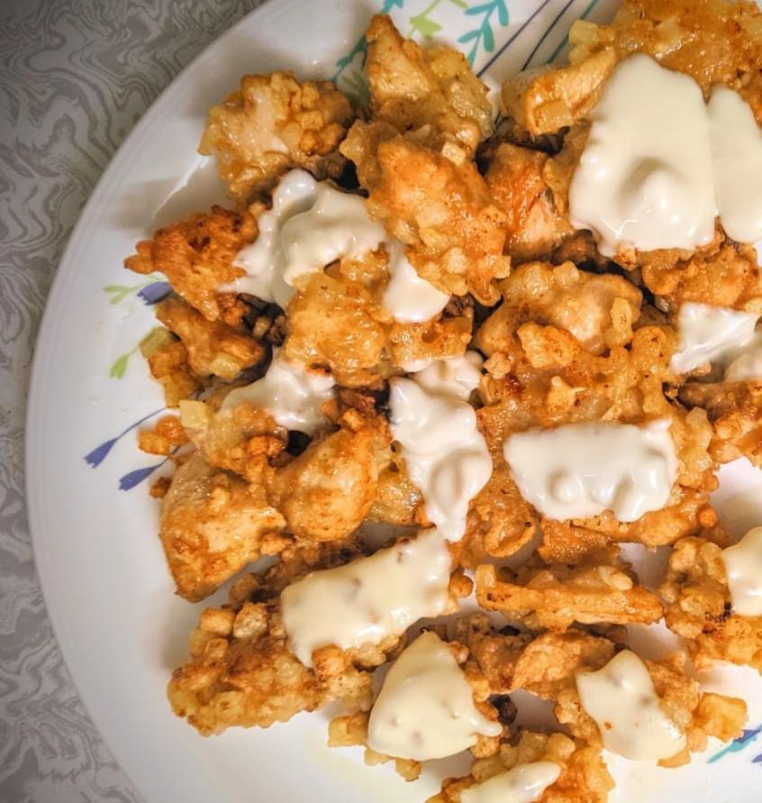 [HOMEMADE]Crispy Cheesy Fried Chicken r/food