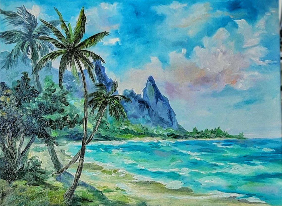 [ For Sale ] My oil painting. Near the ocean. Oil on canvas. Available