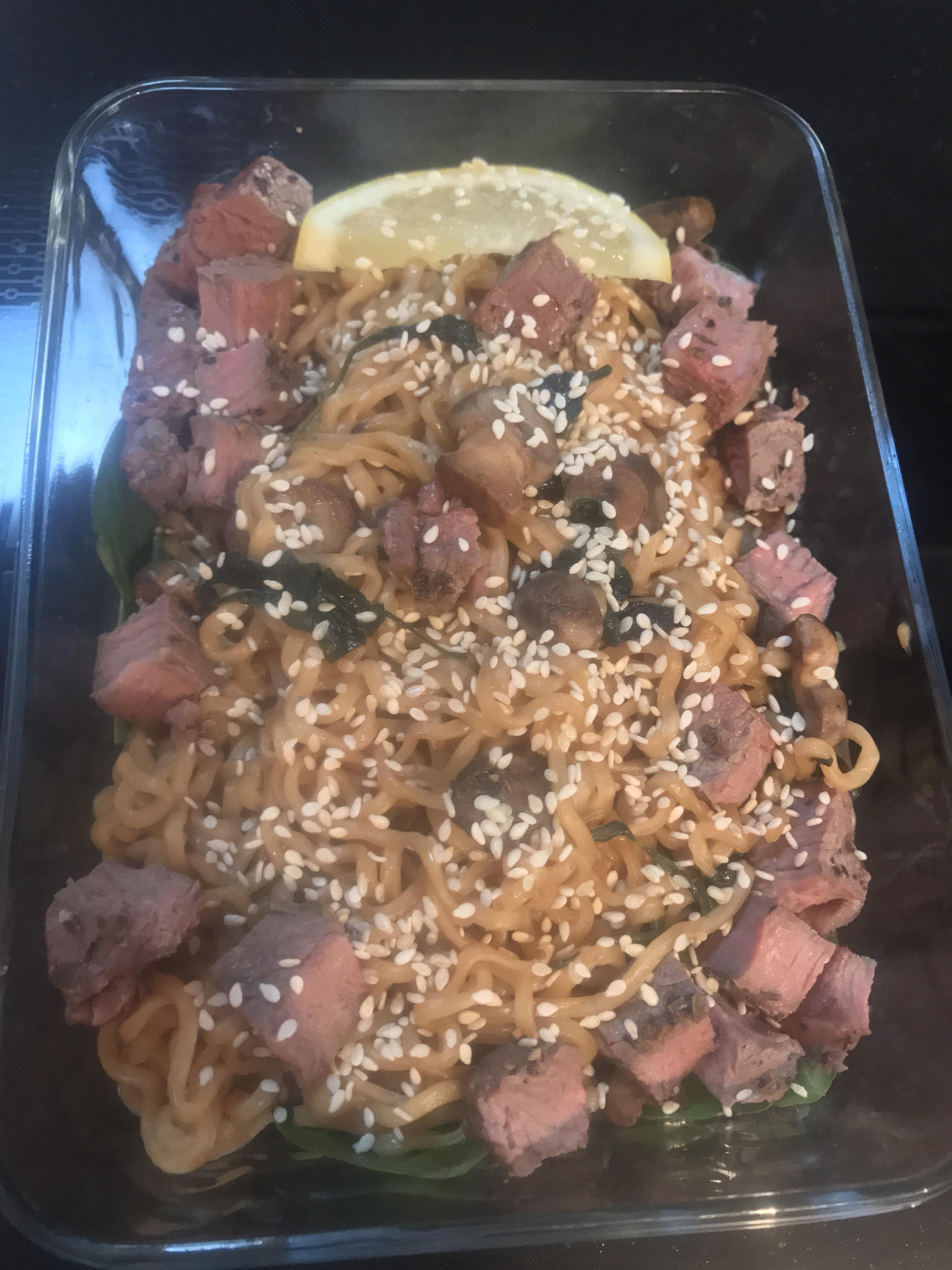 550 Calorie Steak Hibachi! Homemade! r/1200isplenty