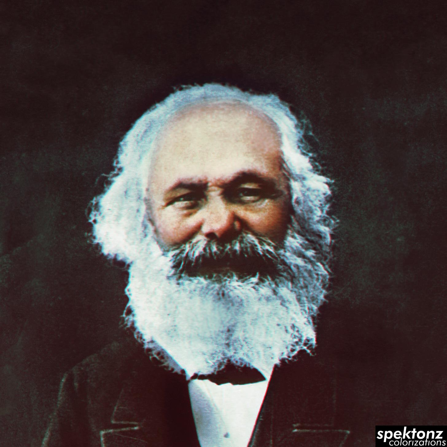 Last known photograph of Karl Marx taken in Algeirs,1882 [1456x1456