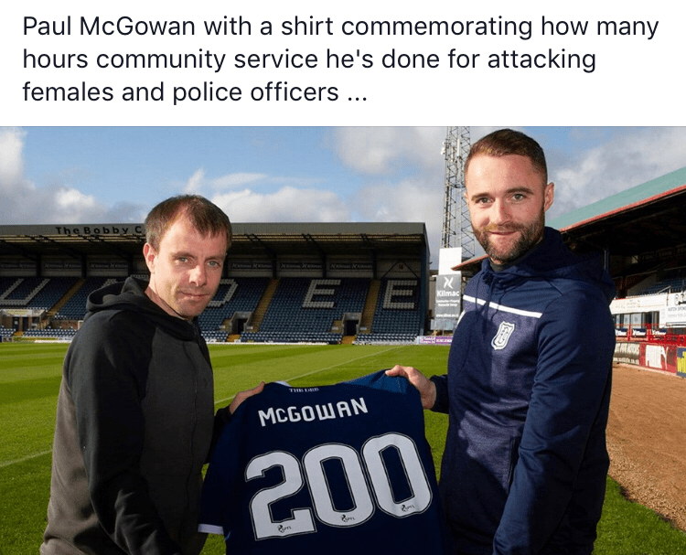 Nice touch from Dundee r/ScottishFootball