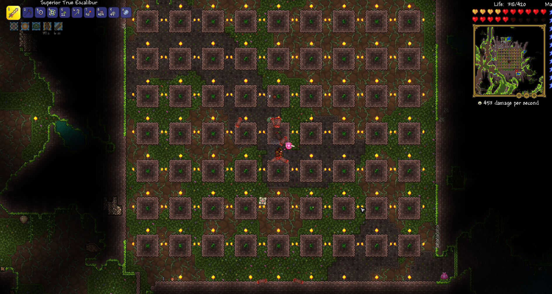 Thoughts on my Chlorophyte farm? r/Terraria