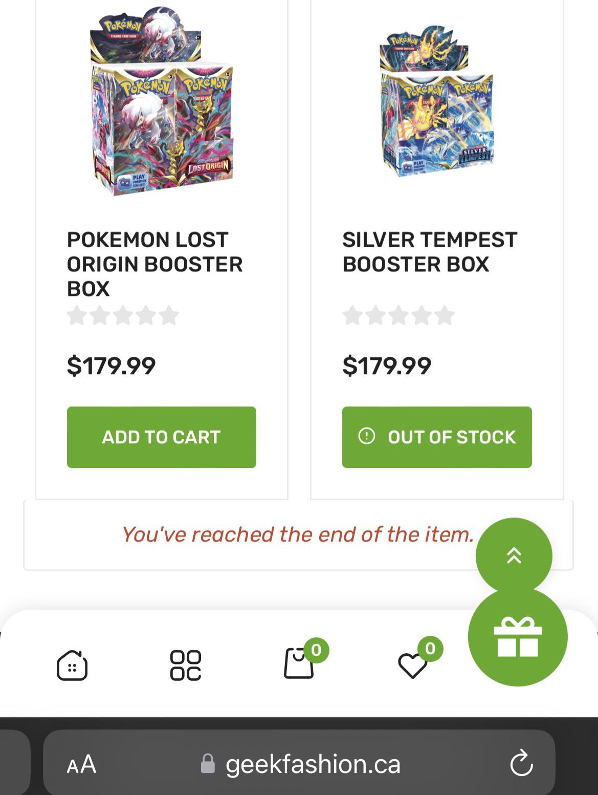 How much should I be paying for a lost origin and silver tempest