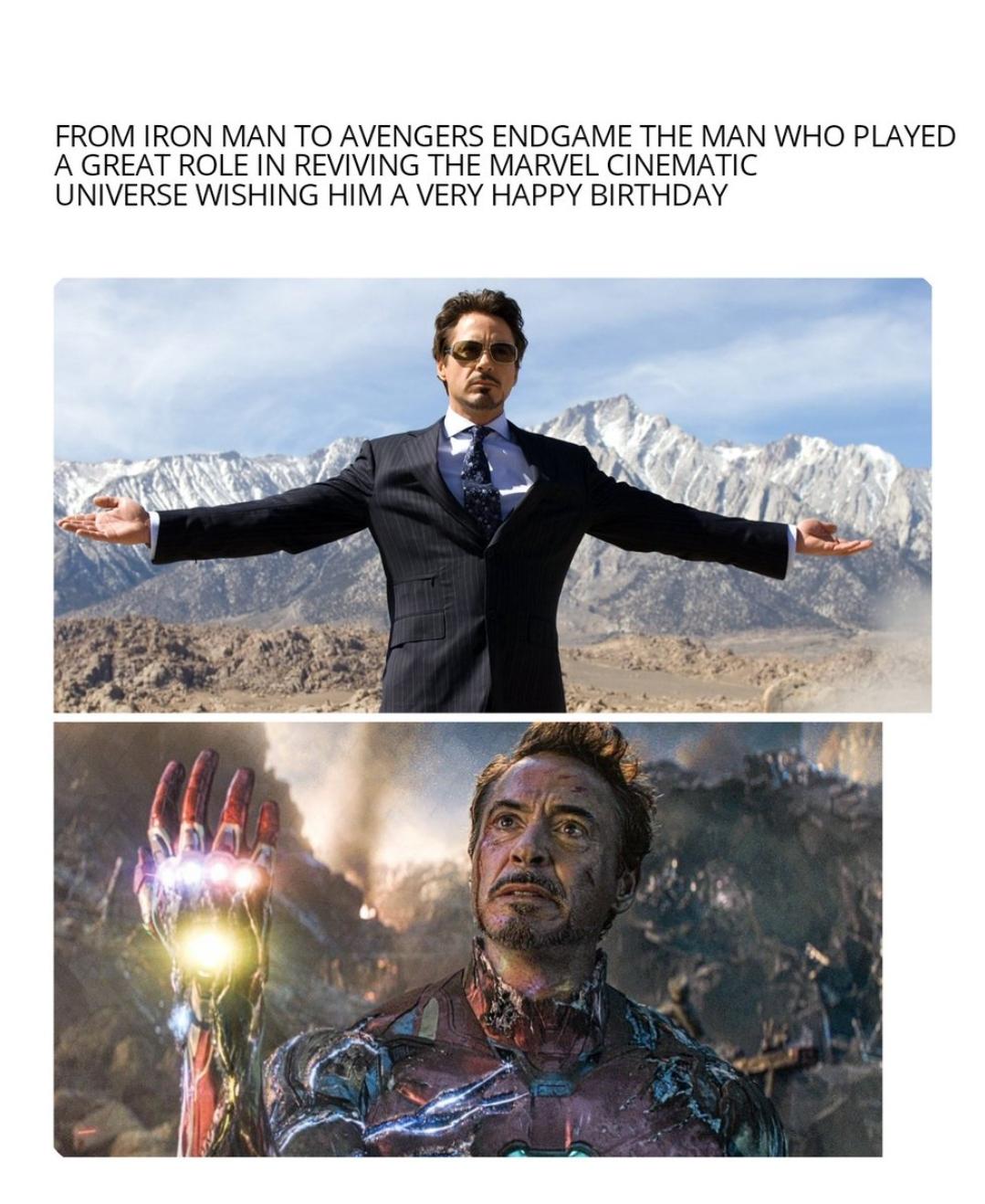 from Tony Stark to Iron Man !! he is a legendary man r/memes