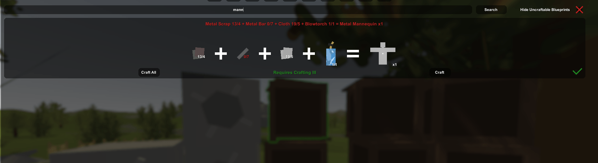 Cloth mannequin not showing up r/unturned