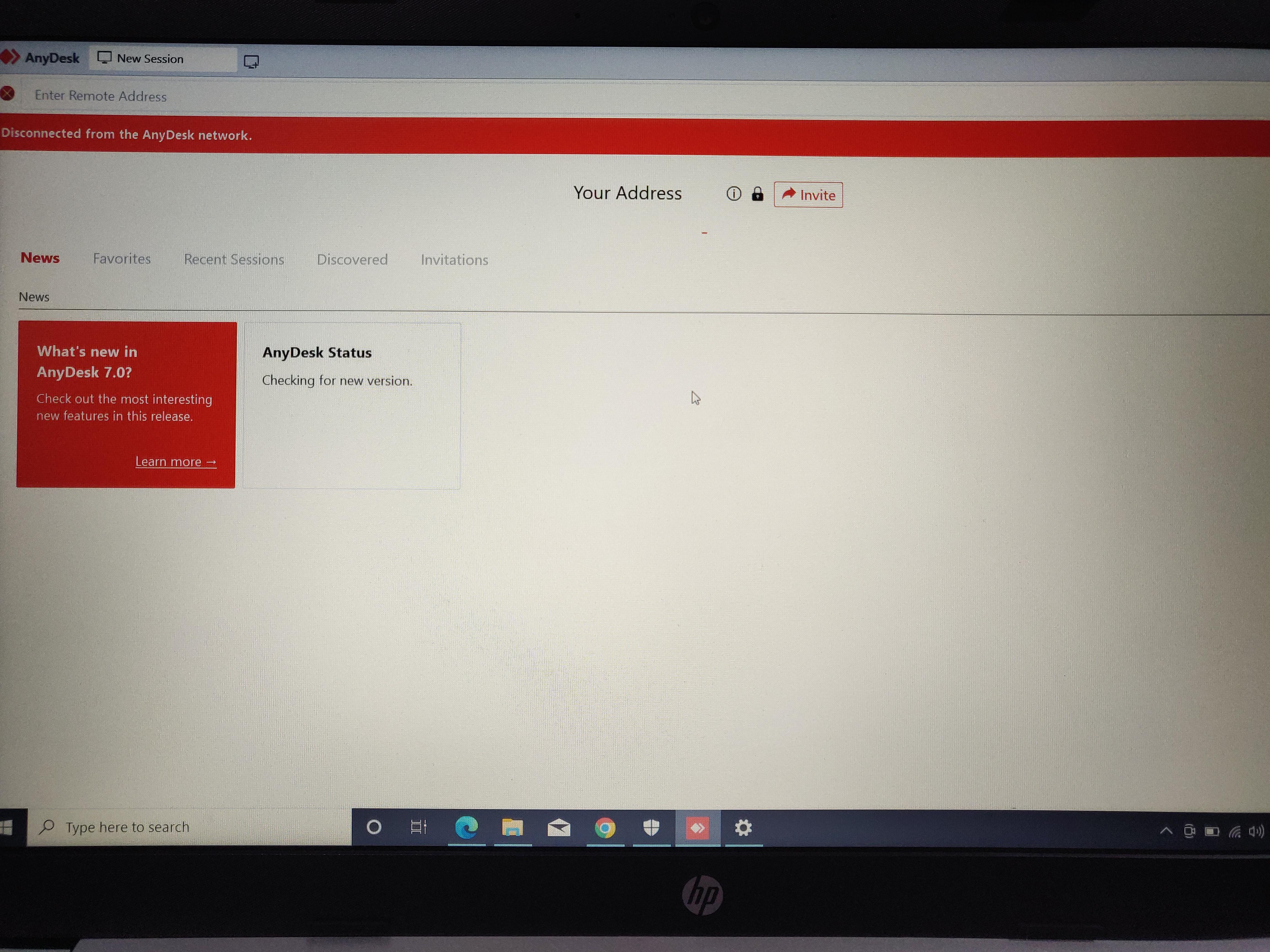 I just factory reset my laptop and I reinstall anydesk again but now I