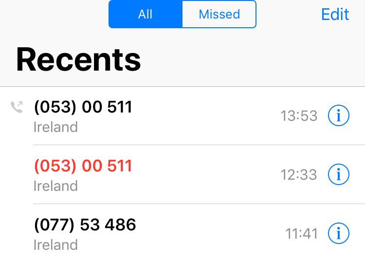 Weird Phone Numbers? Anyone else getting calls from these weird numbers