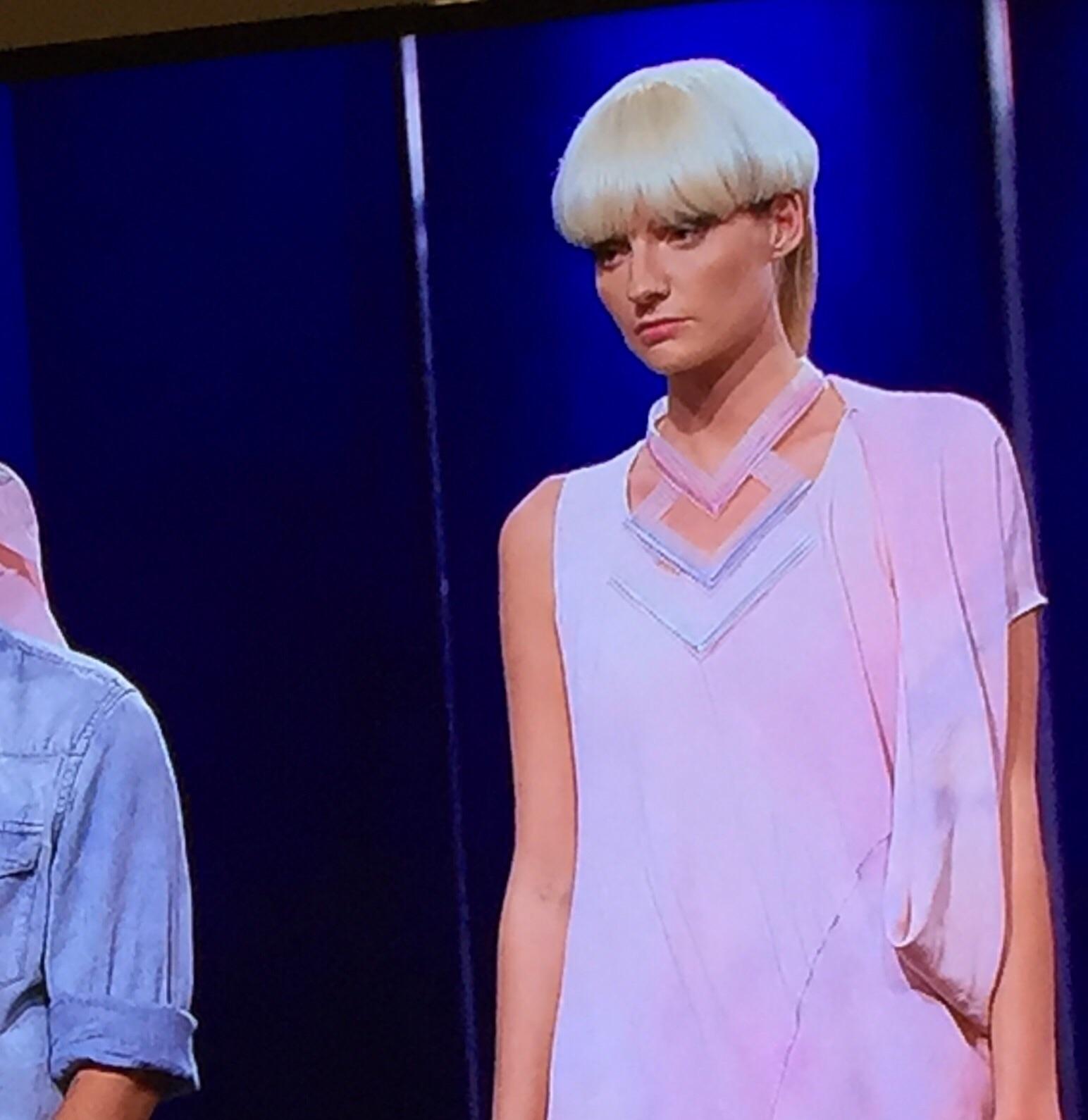 Project runway season 10... (back is a ponytail ) Justfuckmyshitup