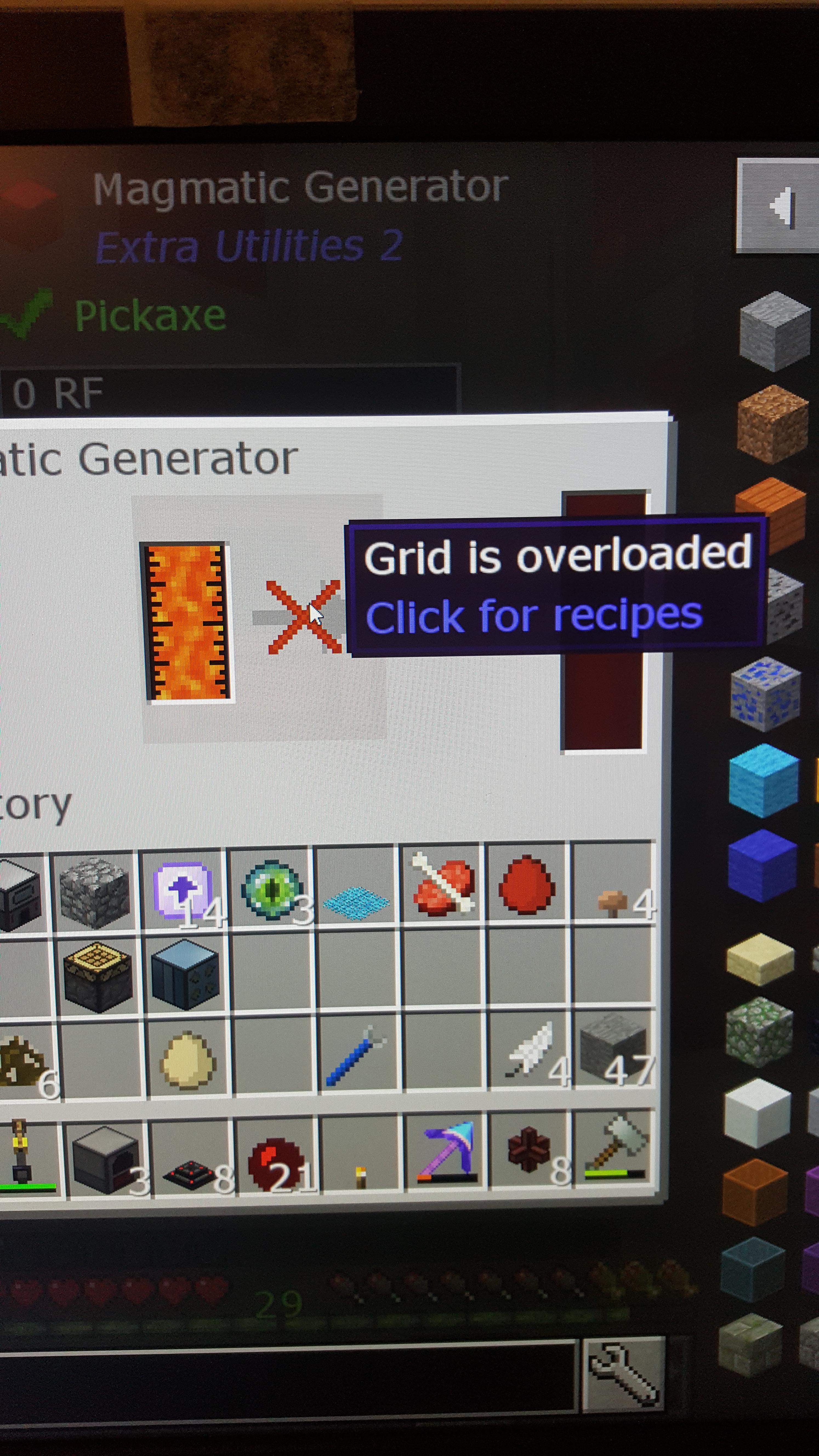How do I fix a grid overload? BTW I play stoneblock 2 r/feedthebeast