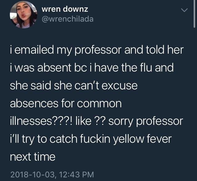 Yellow Fever where ya at r/WhitePeopleTwitter