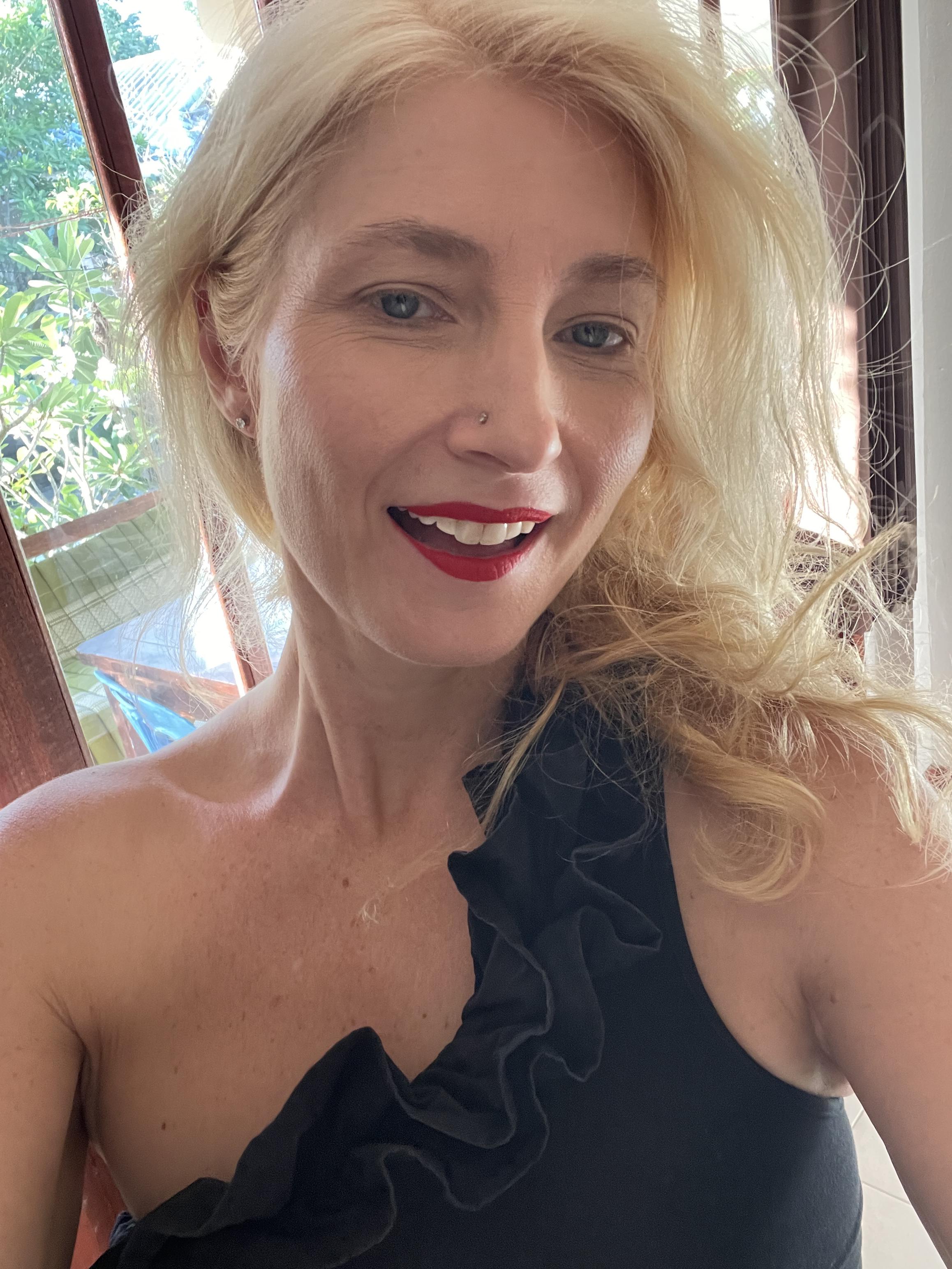 Blonde Cute Mom Selfie