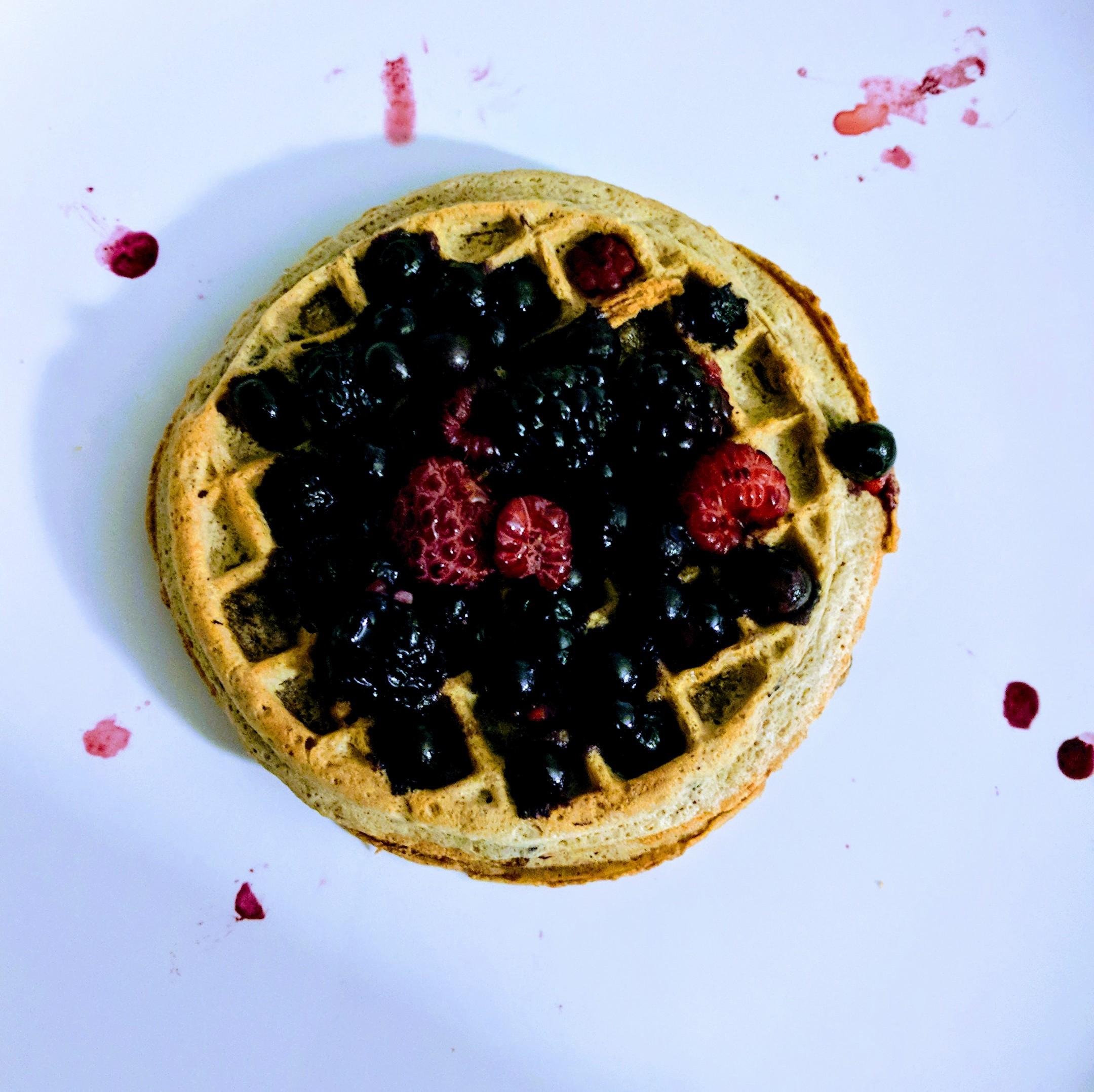 Kashi blueberry waffles. r/vegan