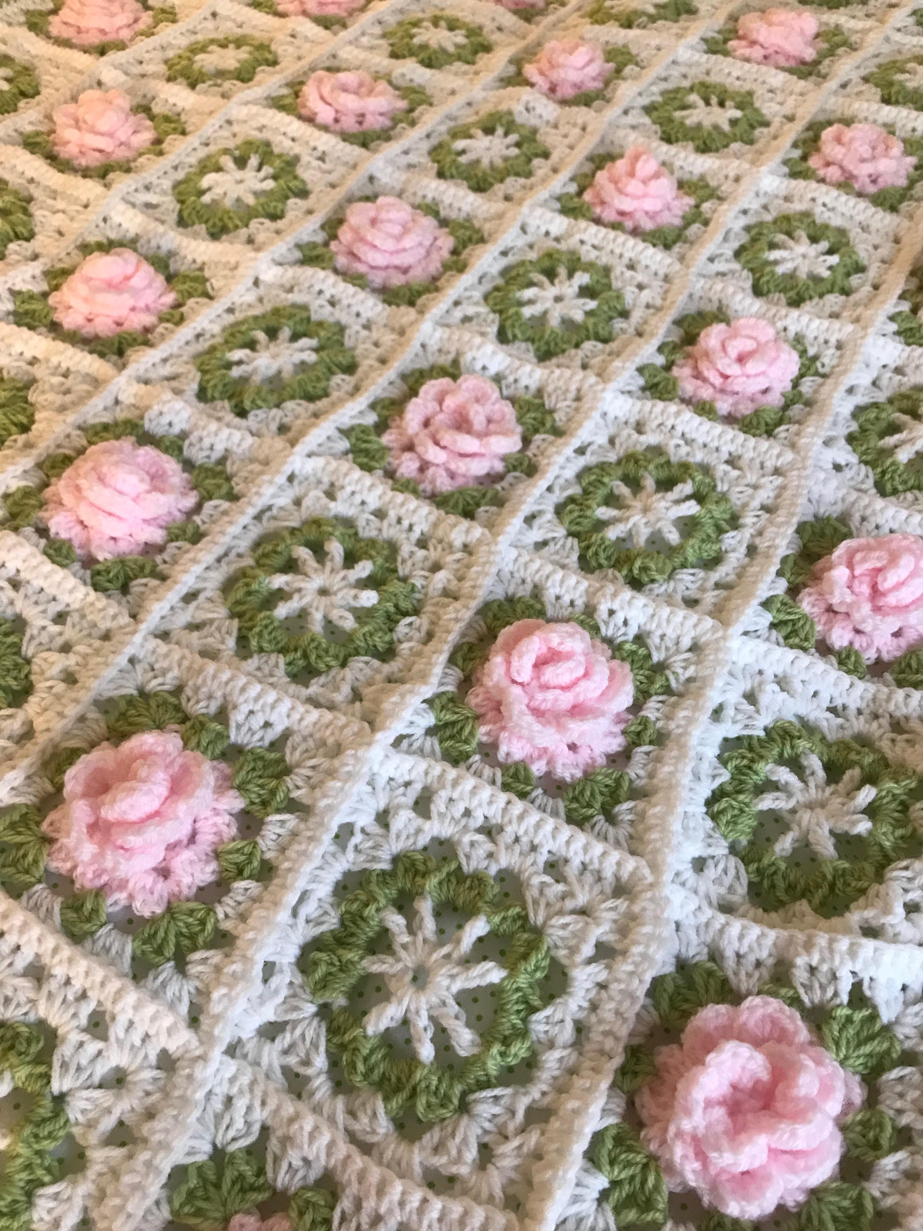 Rose Baby Blanket r/crochet