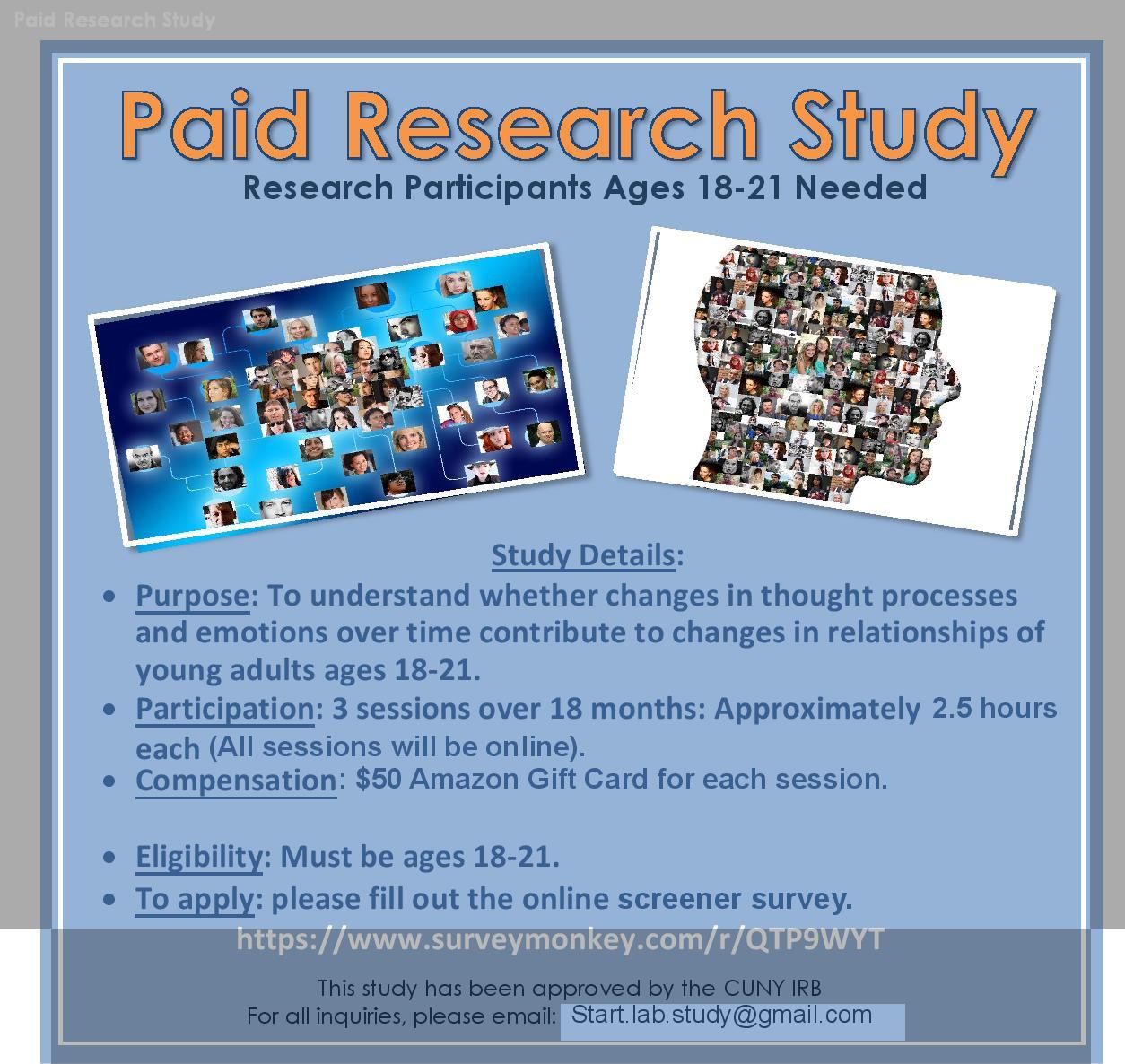 Paid Online Study r/Queens