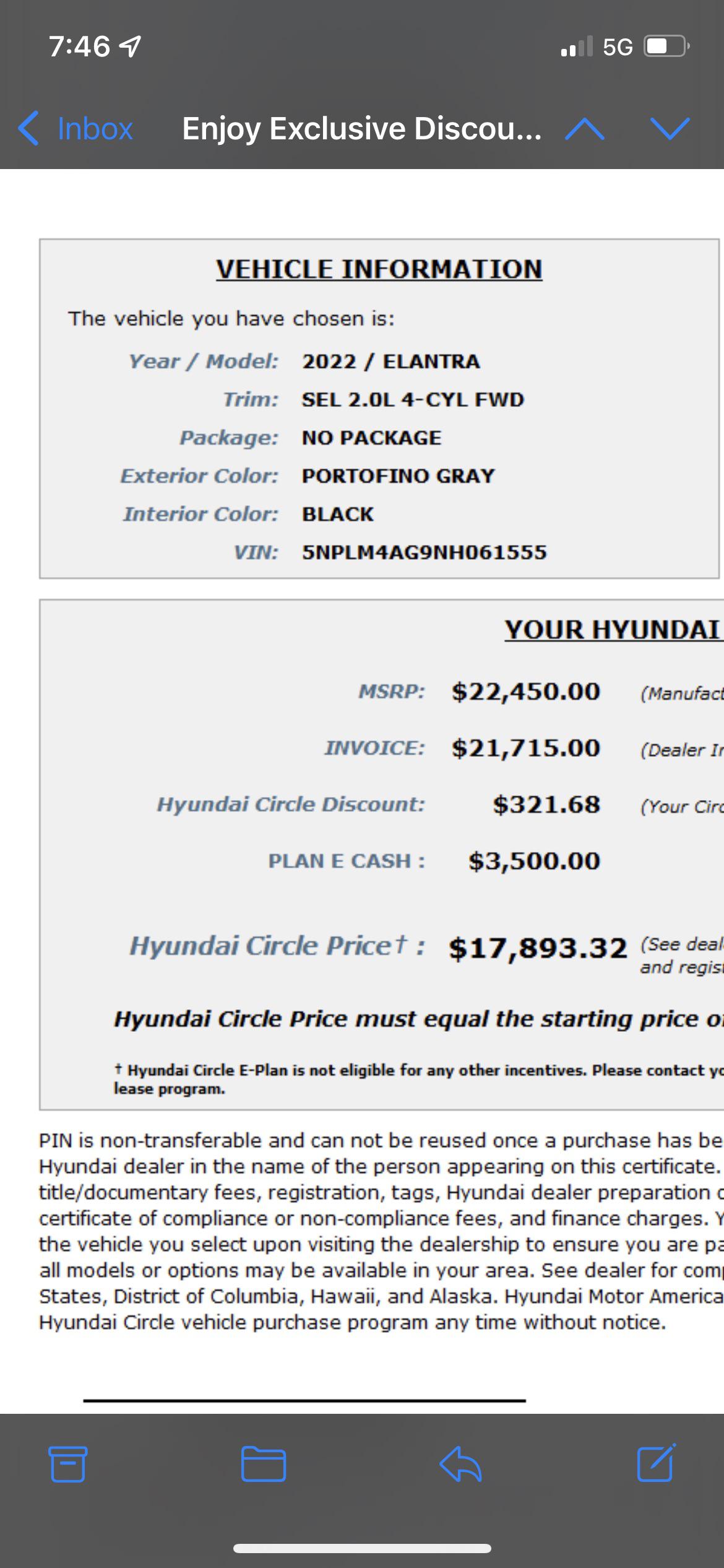 Is this worth it? Family dealer discount. r/Hyundai