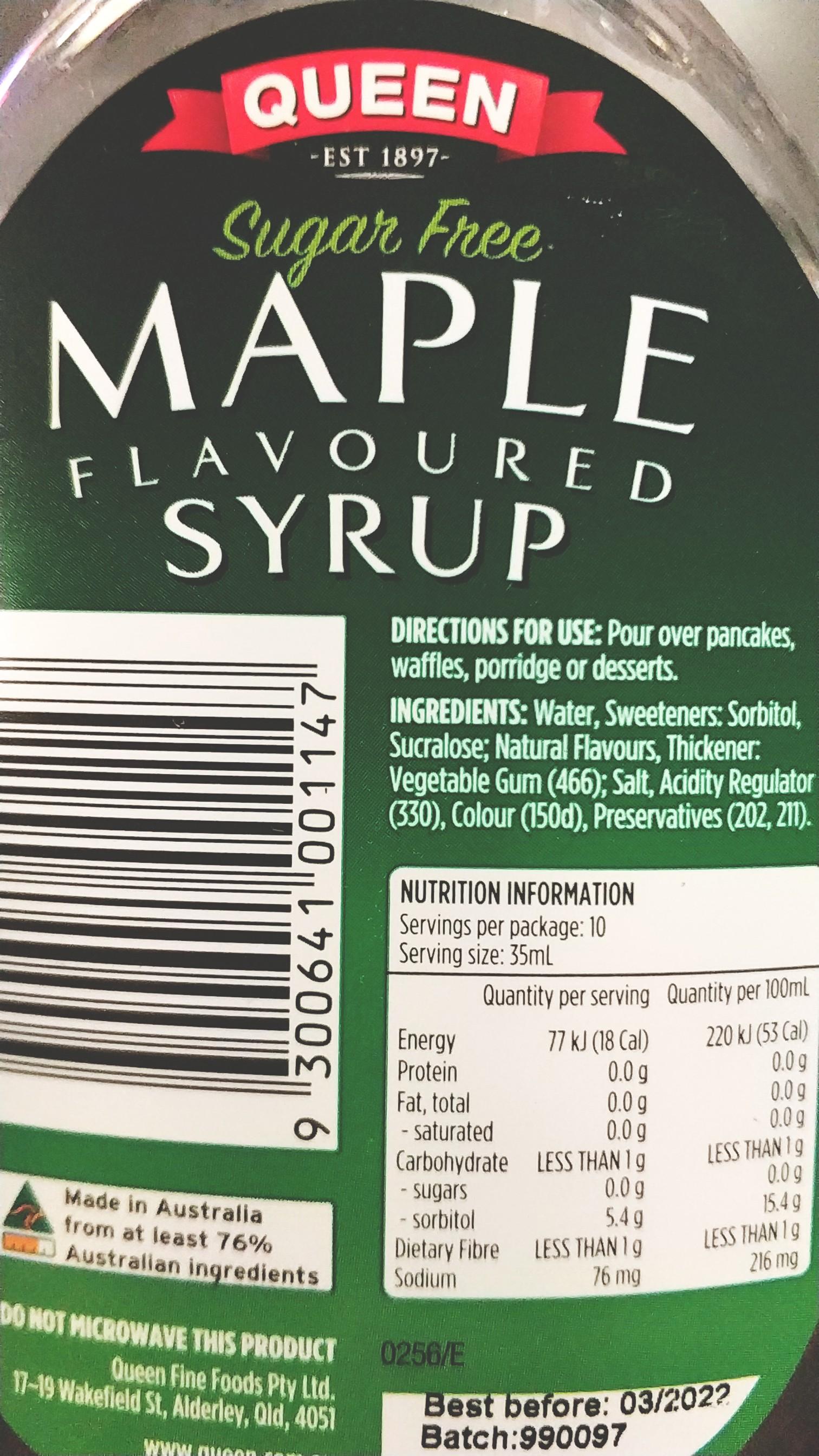 Is this syrup keto friendly? r/ketoaustralia