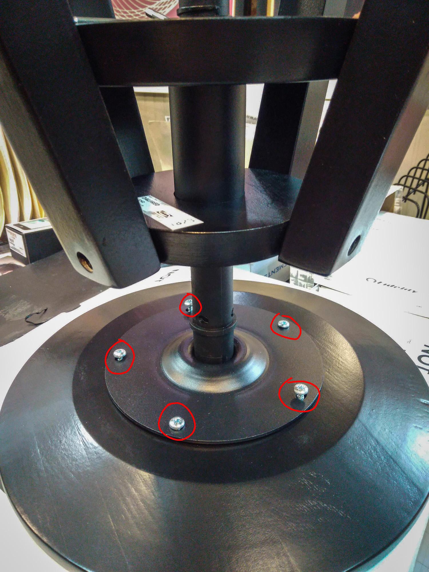 DALFRED Stool Screws are very difficult to drive into the wood